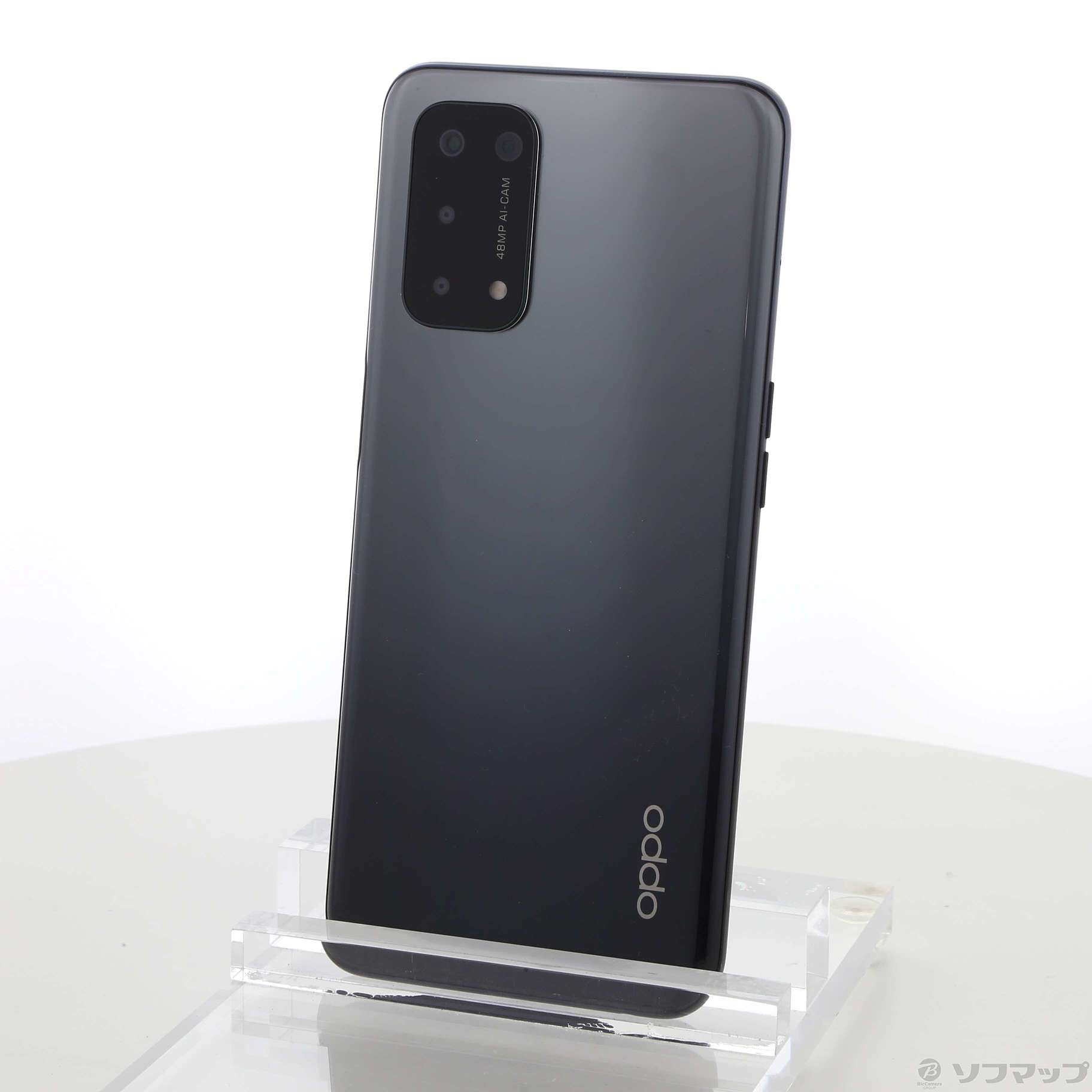 中古】OPPO A54 5G 64GB シルバーブラック OPG02 auロック解除SIM