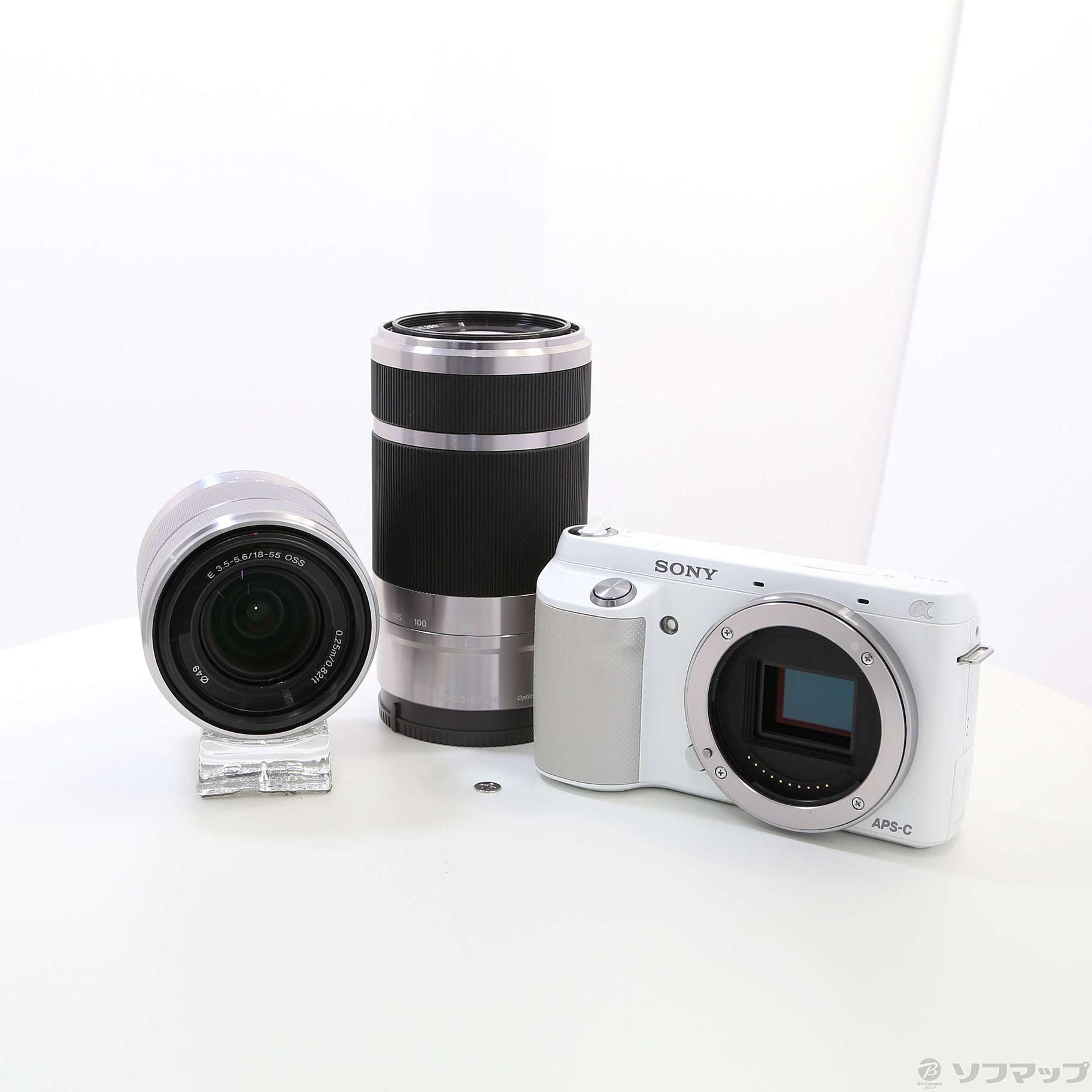 カメラ デジタルカメラ ソニー デジタル一眼カメラ NEX-F3 ダブルレンズキット NEX-F3Y-W SONY 