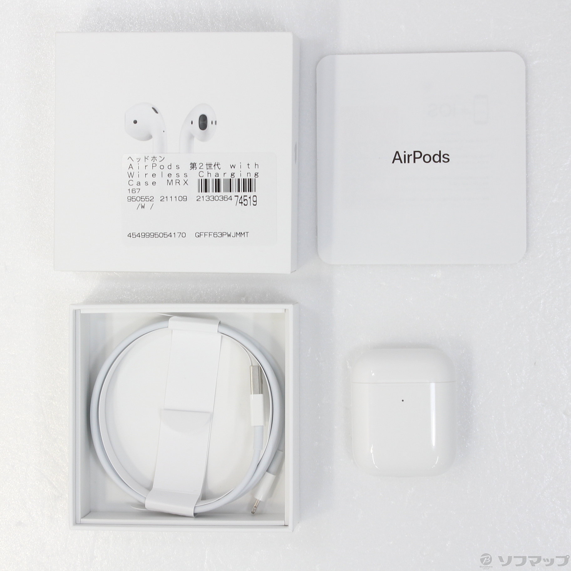 AirPods 第2世代 with Wireless Charging Case MRXJ2J／A