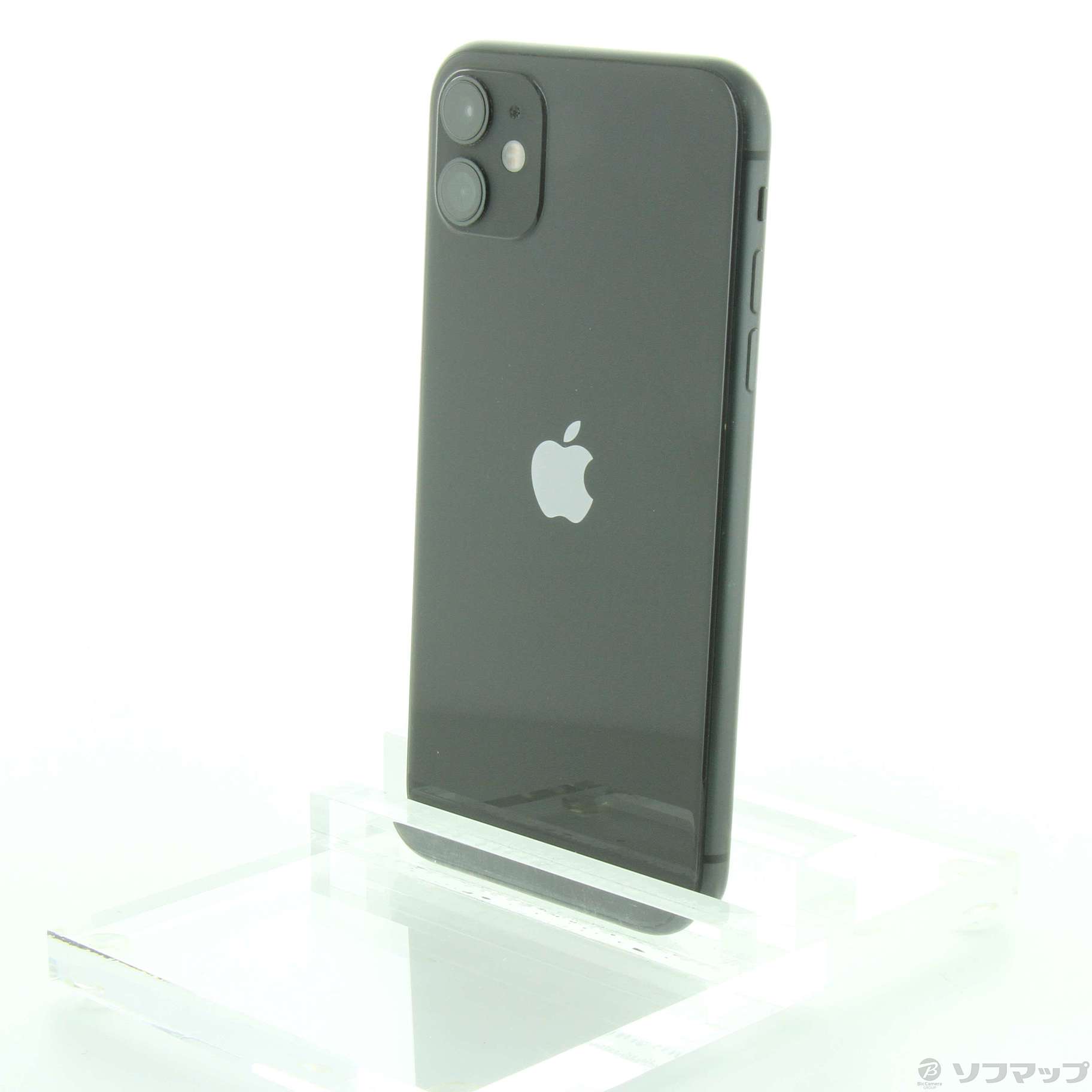 中古】iPhone11 128GB ブラック MWM02J／A SIMフリー ◇07/10(日