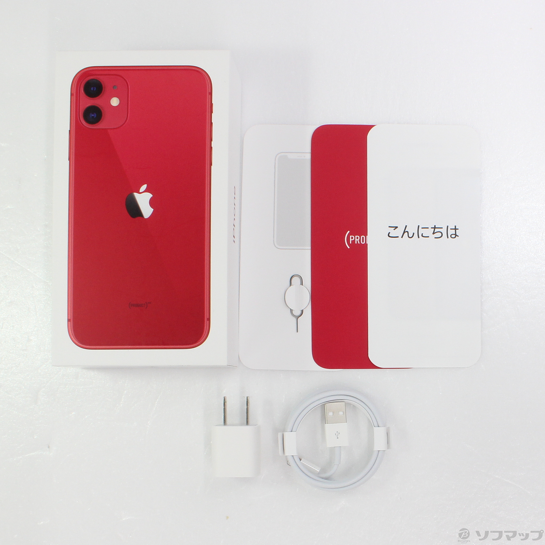 中古】セール対象品 iPhone11 64GB プロダクトレッド MWLV2J／A SIM