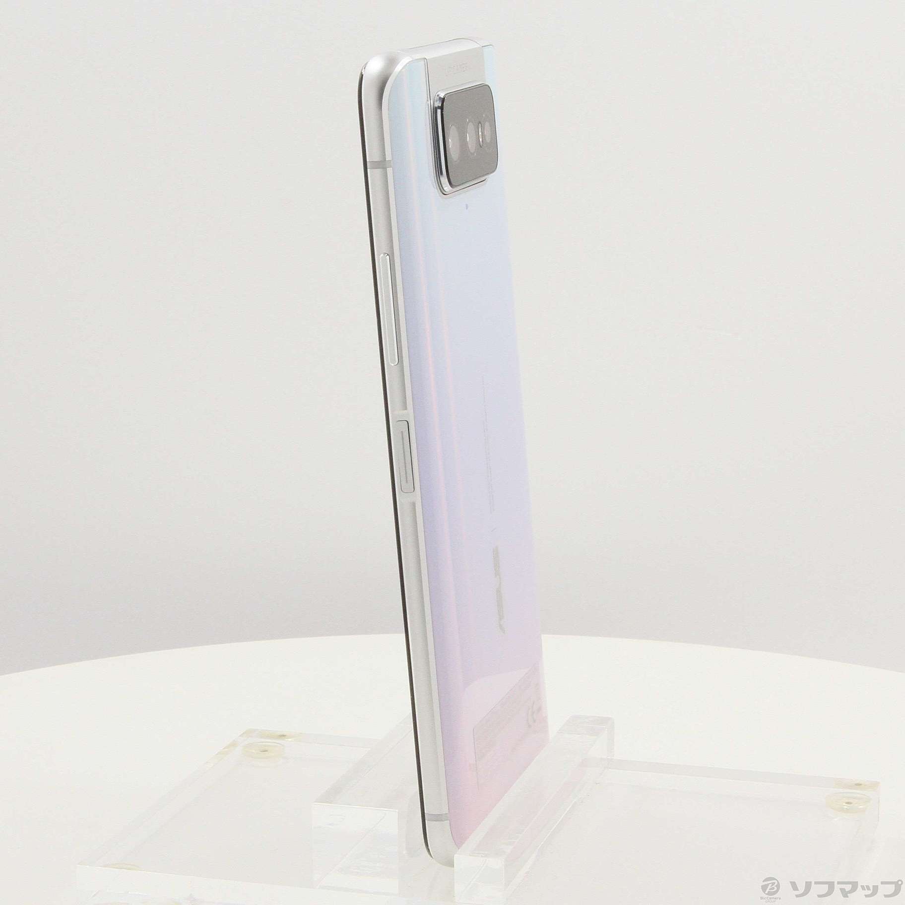 中古】ZenFone 7 Pro 256GB パステルホワイト ZS671KS-WH256S8 SIM