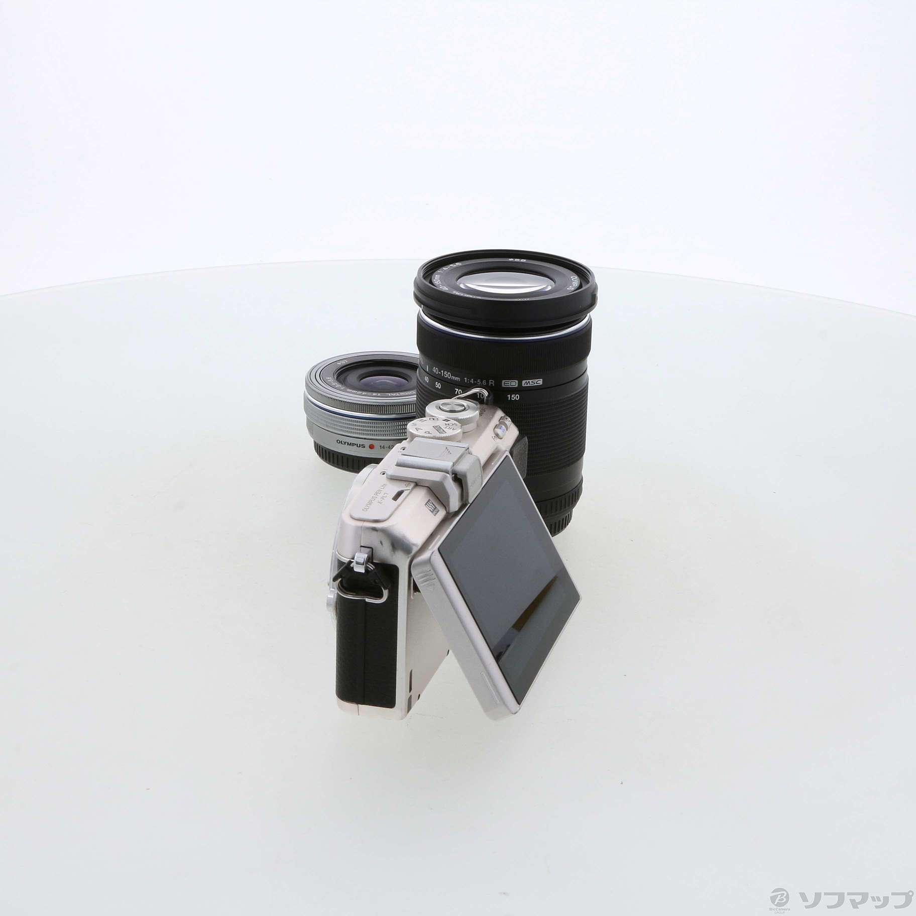 中古】PEN Lite E-PL7 EZダブルズームキット シルバー ◇12/25(土 