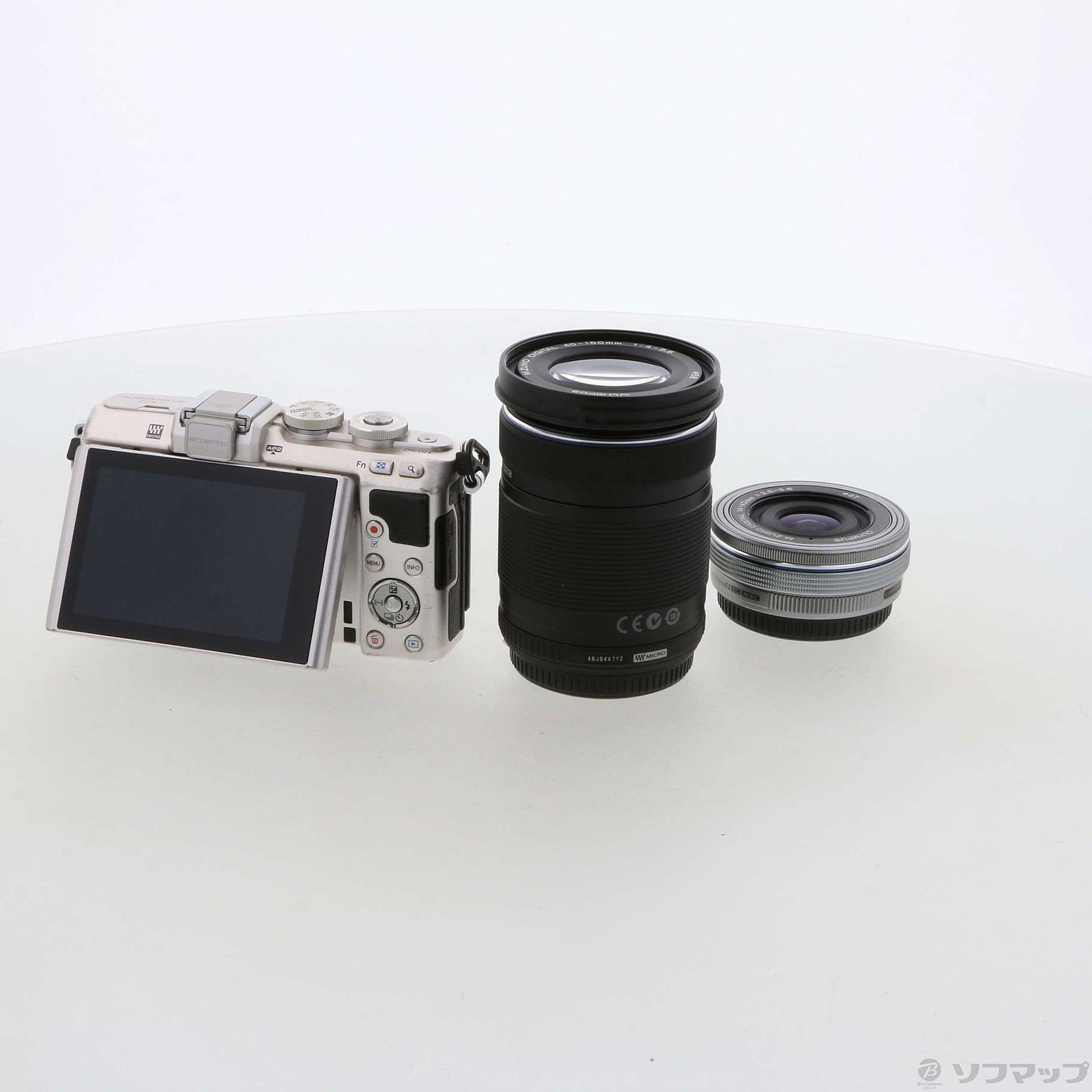 中古】PEN Lite E-PL7 EZダブルズームキット シルバー ◇12/25(土 