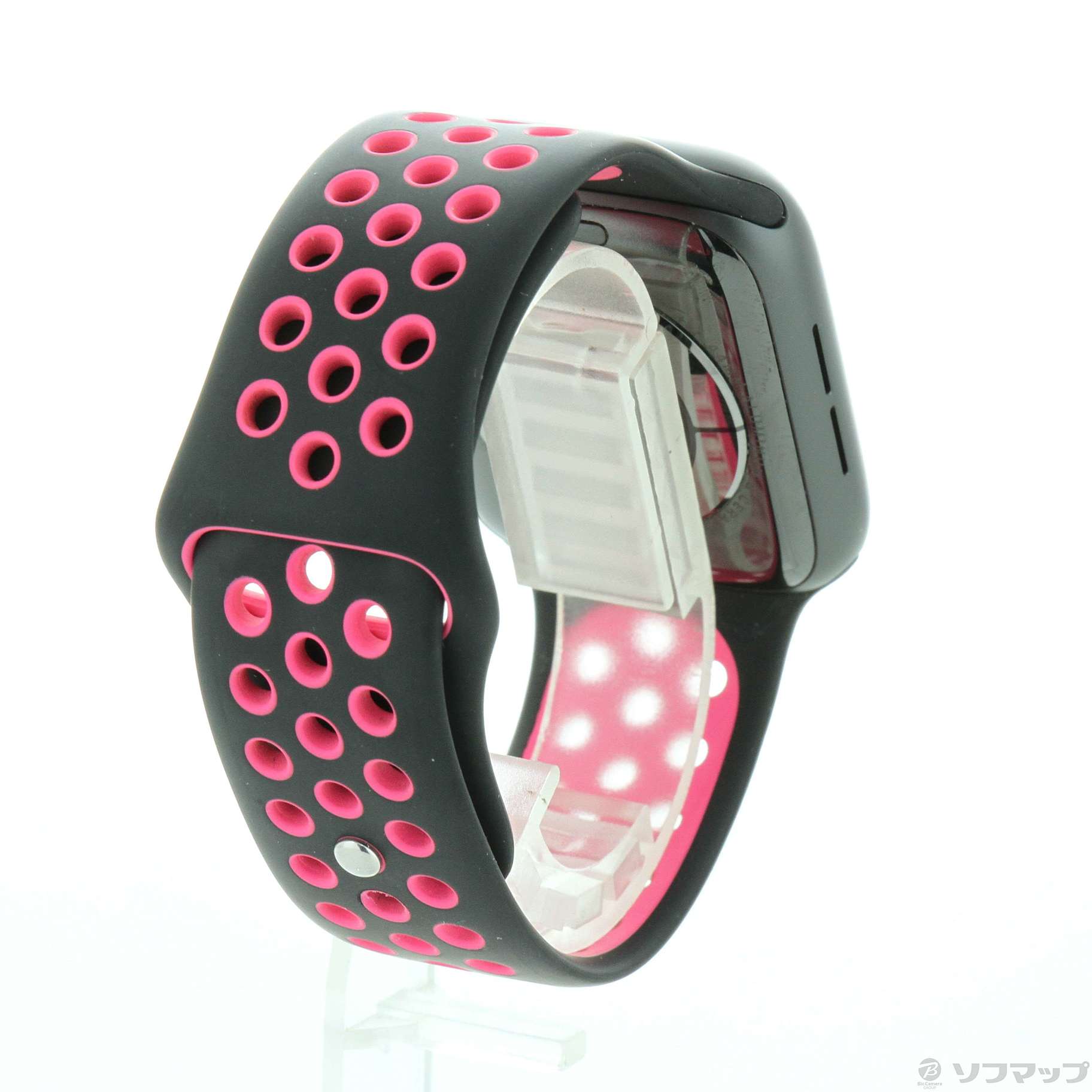 Apple Watch Series 5 Nike GPS 44mm スペースグレイアルミニウムケース ブラック／ピンクブラストNikeスポーツバンド