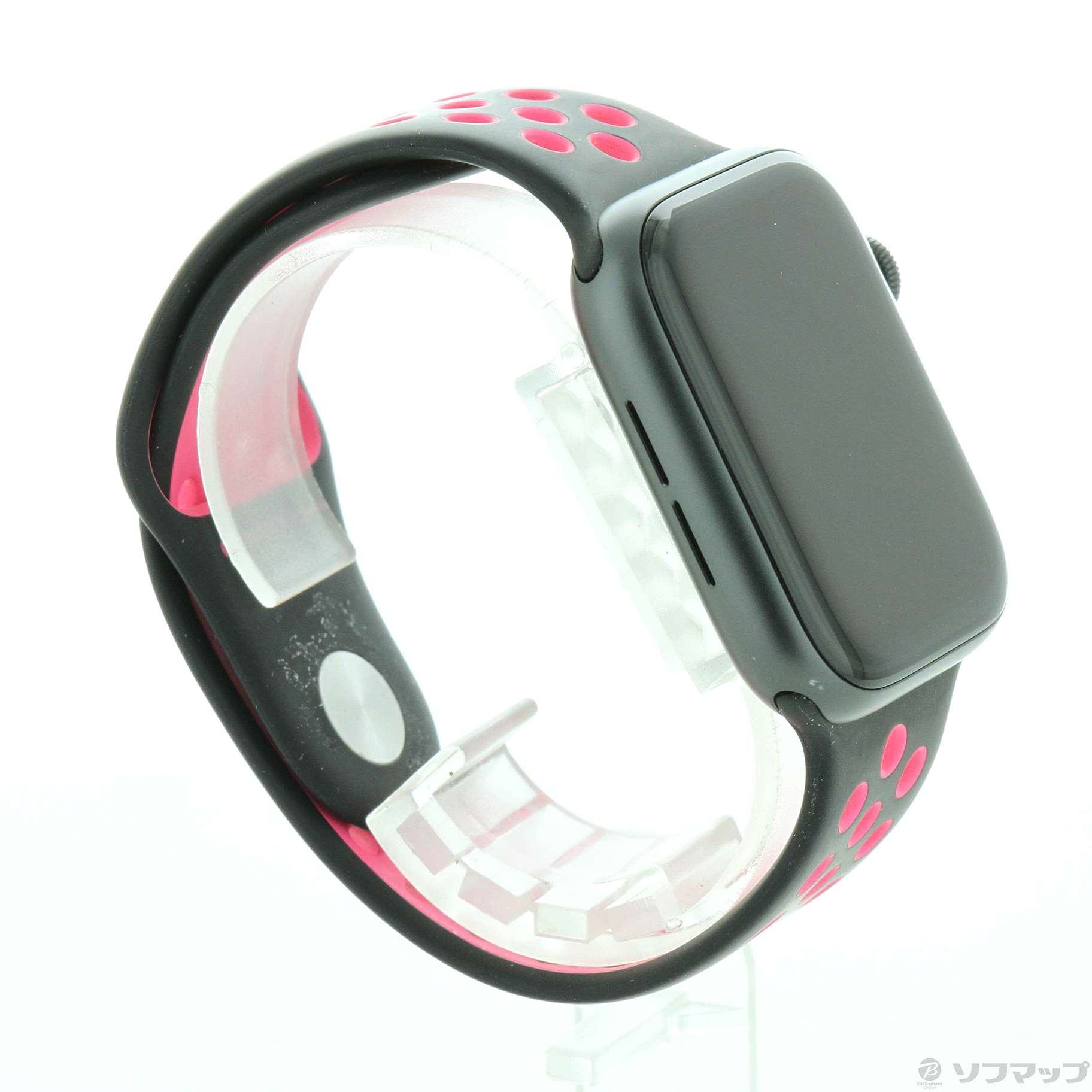 Apple Watch Series 5 Nike GPS 44mm スペースグレイアルミニウムケース ブラック／ピンクブラストNikeスポーツバンド