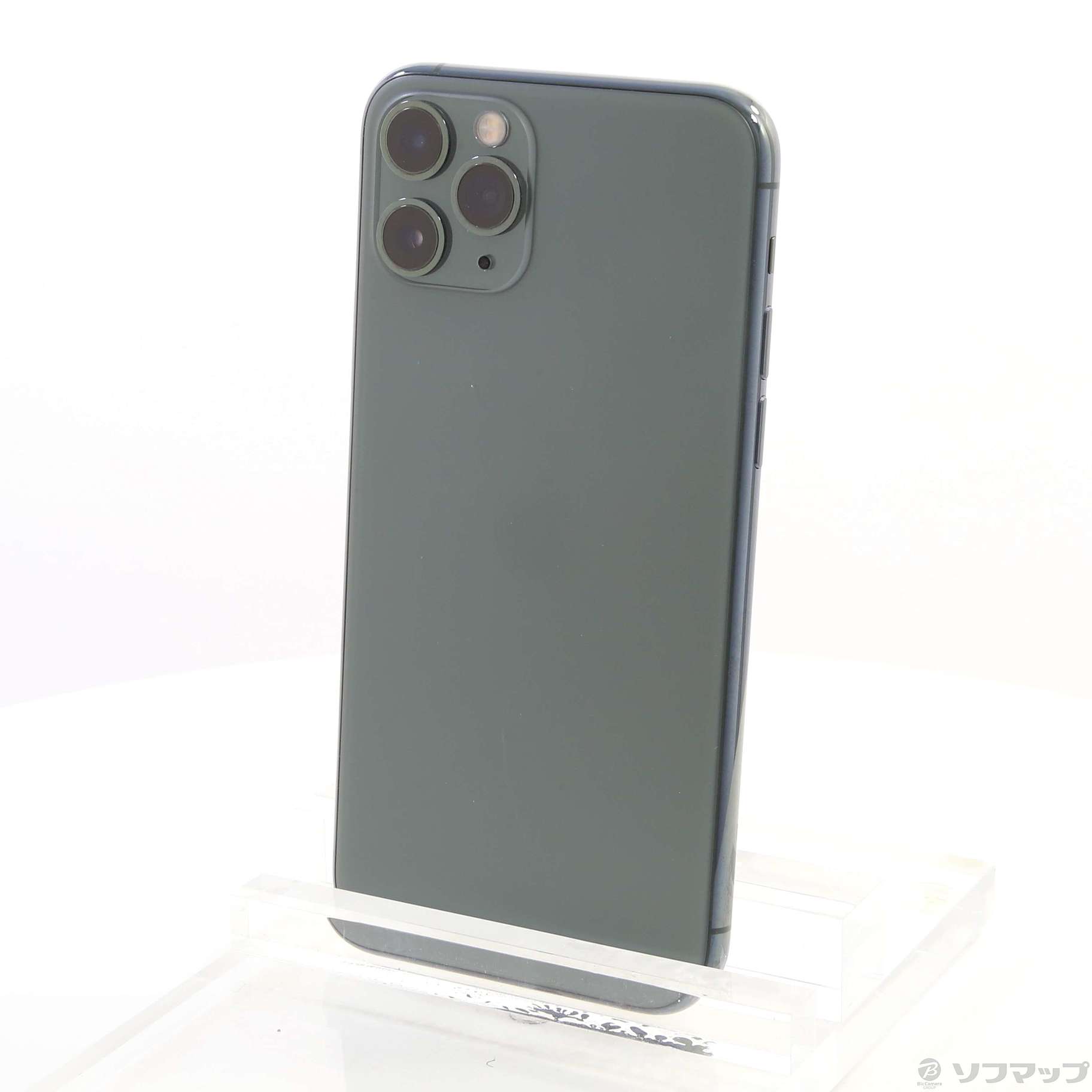 中古】iPhone11 Pro 512GB ミッドナイトグリーン MWCG2J／A SoftBank