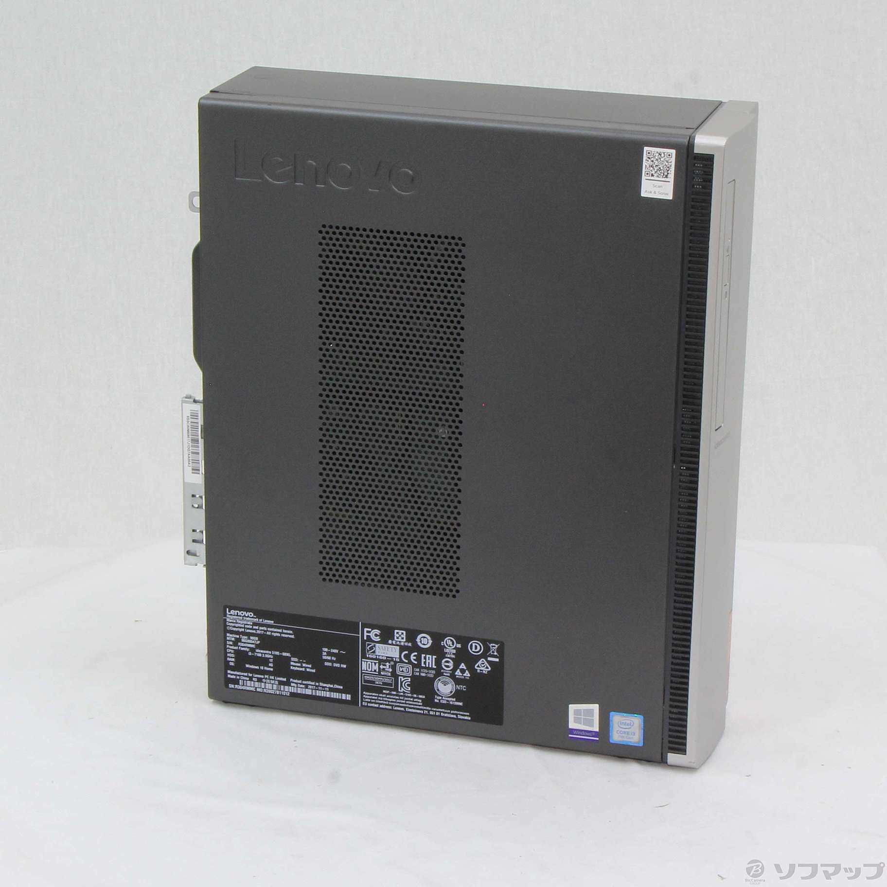 中古】Ideacentre 510S 90GB0047JP シルバー+ブラック 〔Windows 10