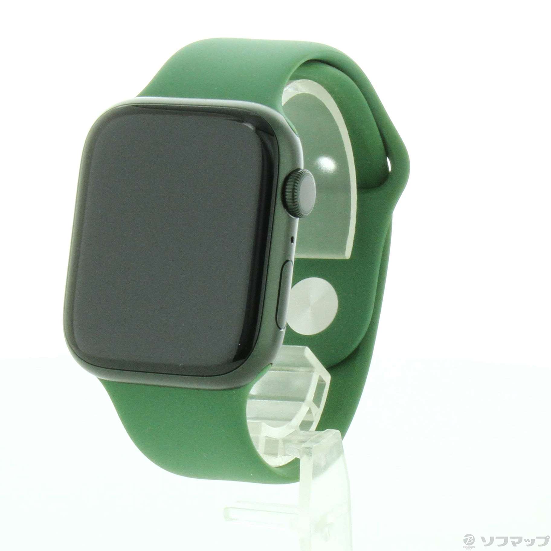 Apple Watch Series 7 GPS 45mm グリーンアルミニウムケース クローバースポーツバンド