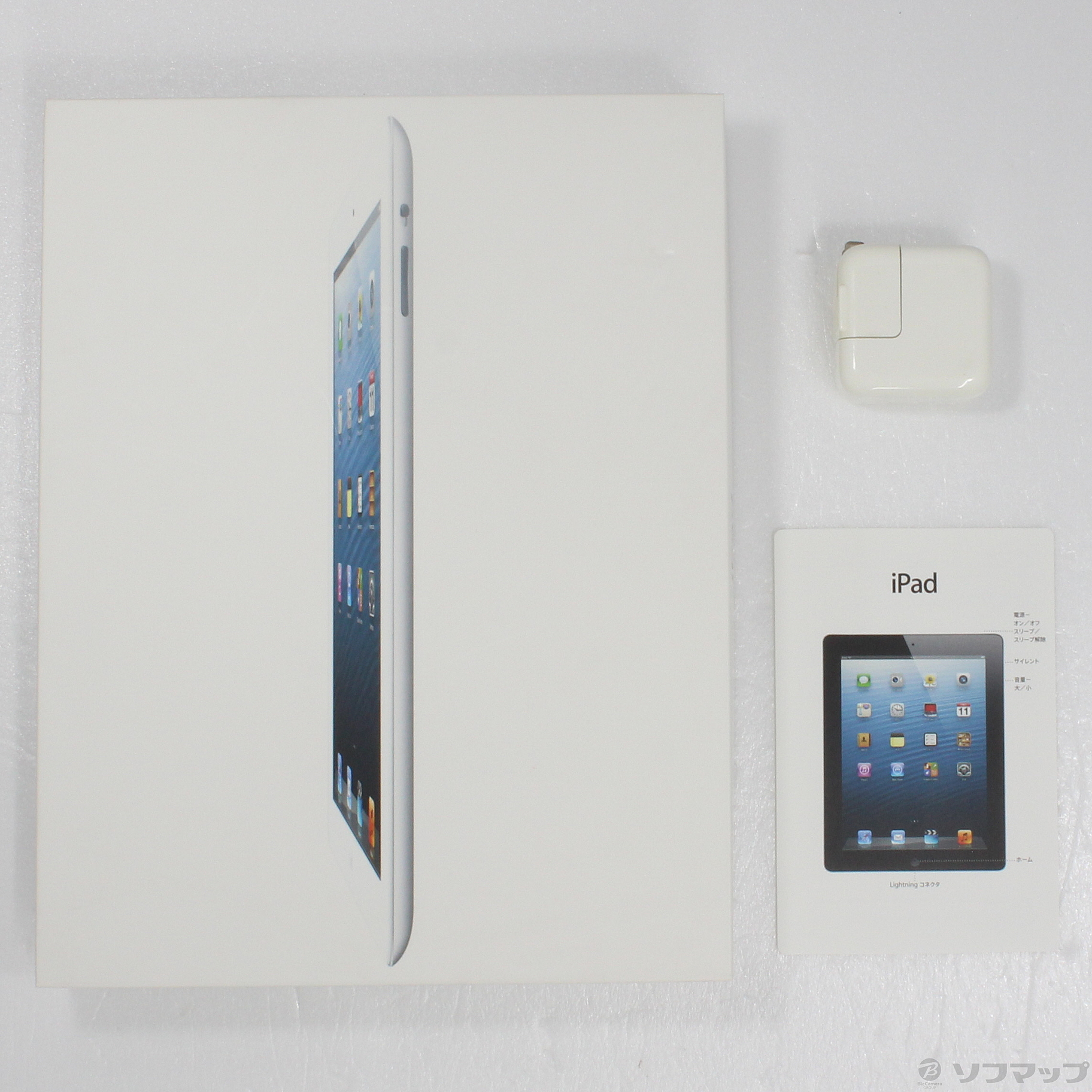 中古】iPad 第4世代 16GB ホワイト MD513J／A Wi-Fi [2133036653341