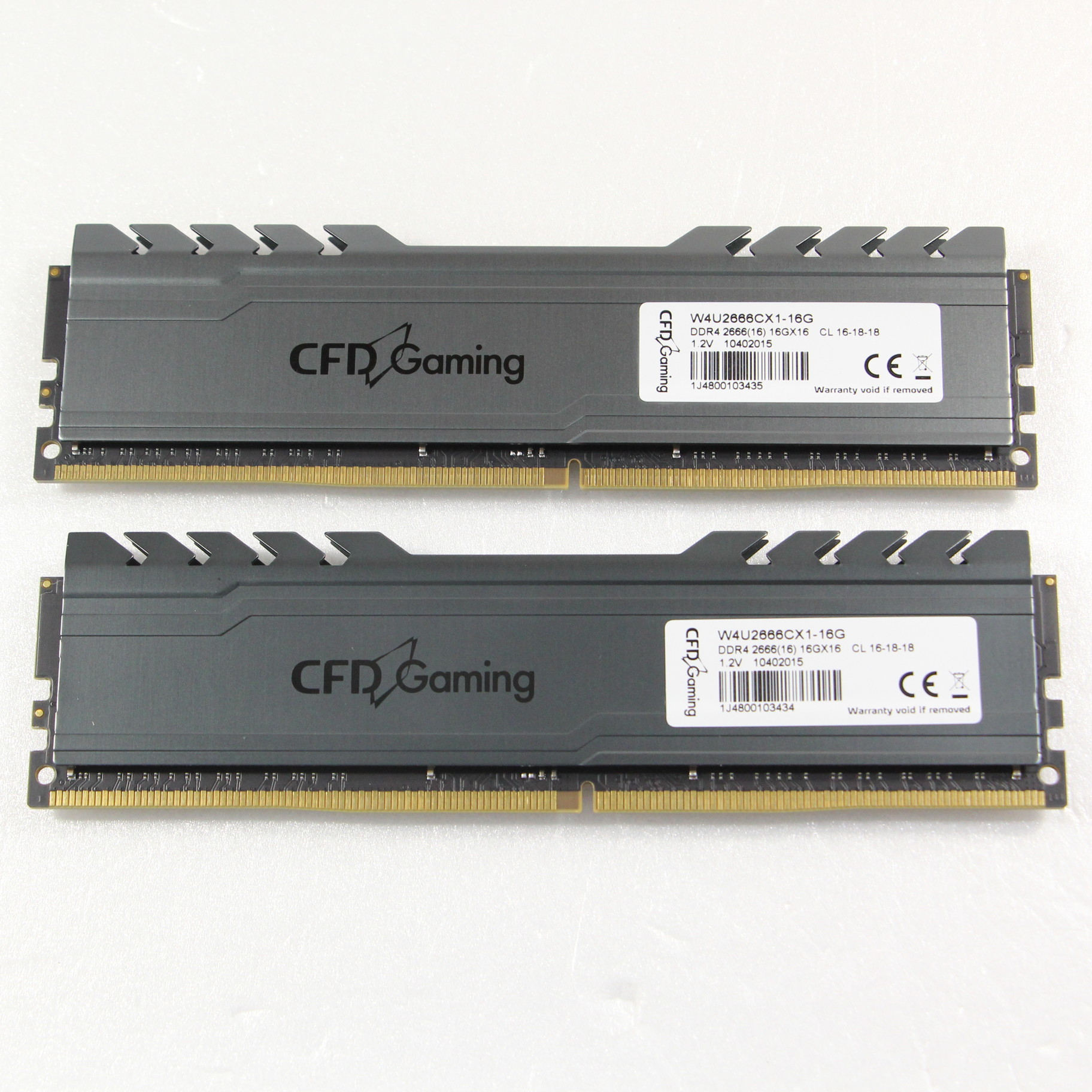 まとめ購入 CFD GAMINGメモリー W4U2666CX1-8G ×2 16GB | www