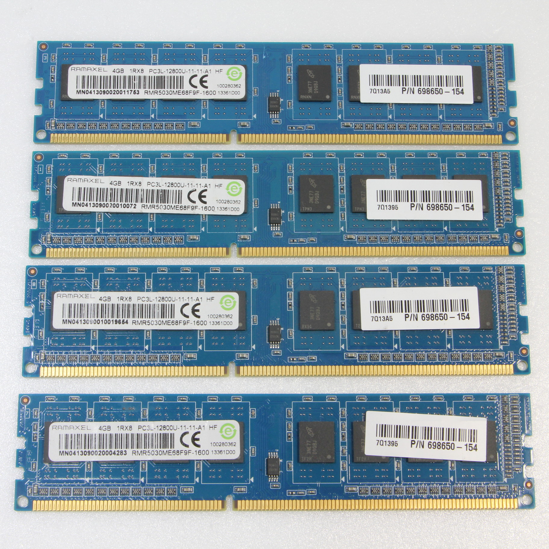 メモリ　DDR3 4gb 4枚　16gb