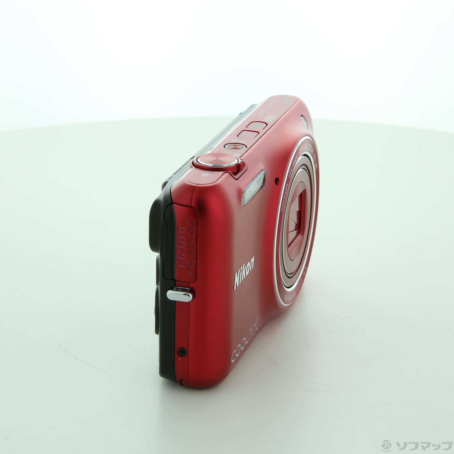 Nikon製 デジカメ COOLPIX S6600 レッド/1602万画素 [管理