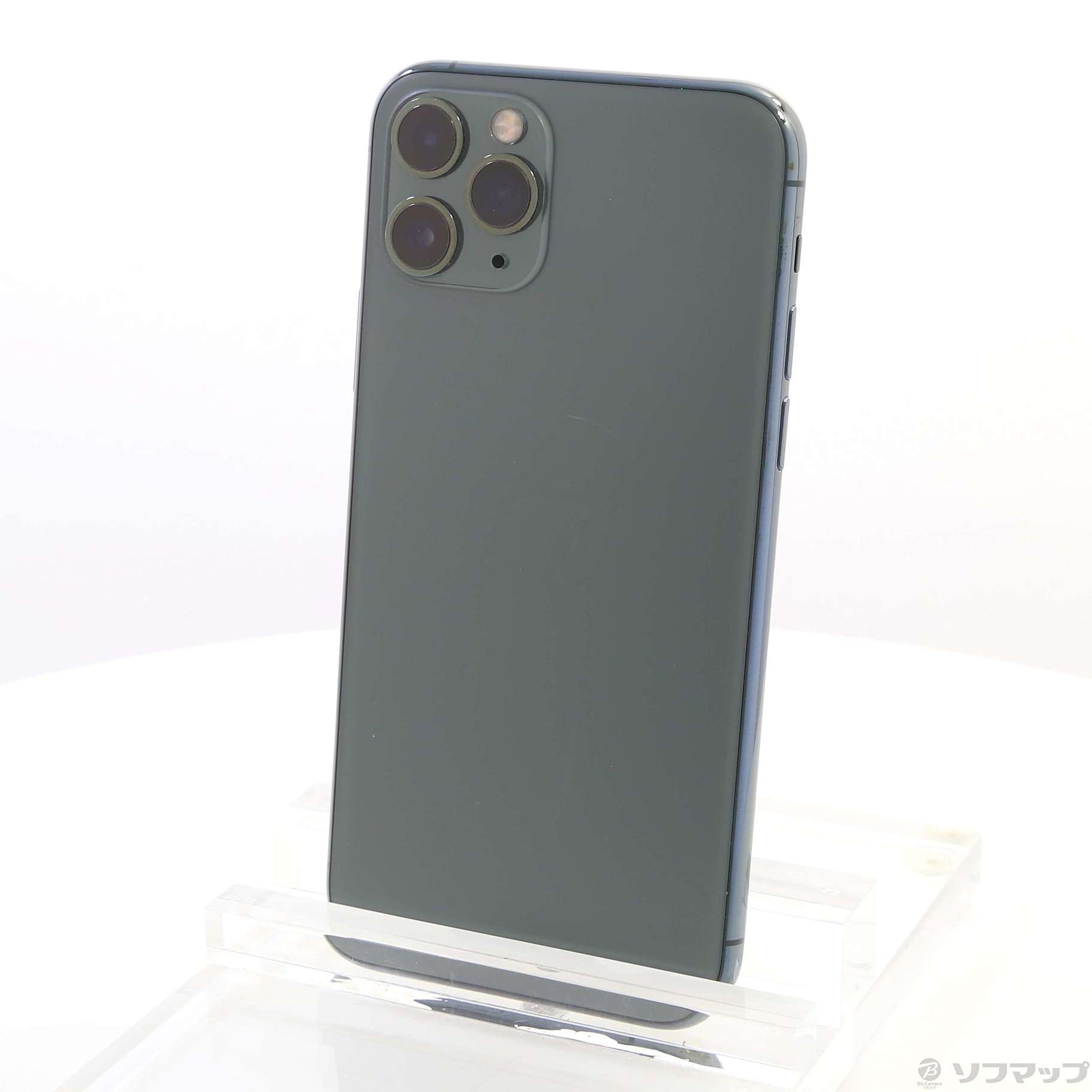 中古】iPhone11 Pro 64GB ミッドナイトグリーン MWC62J／A SIMフリー