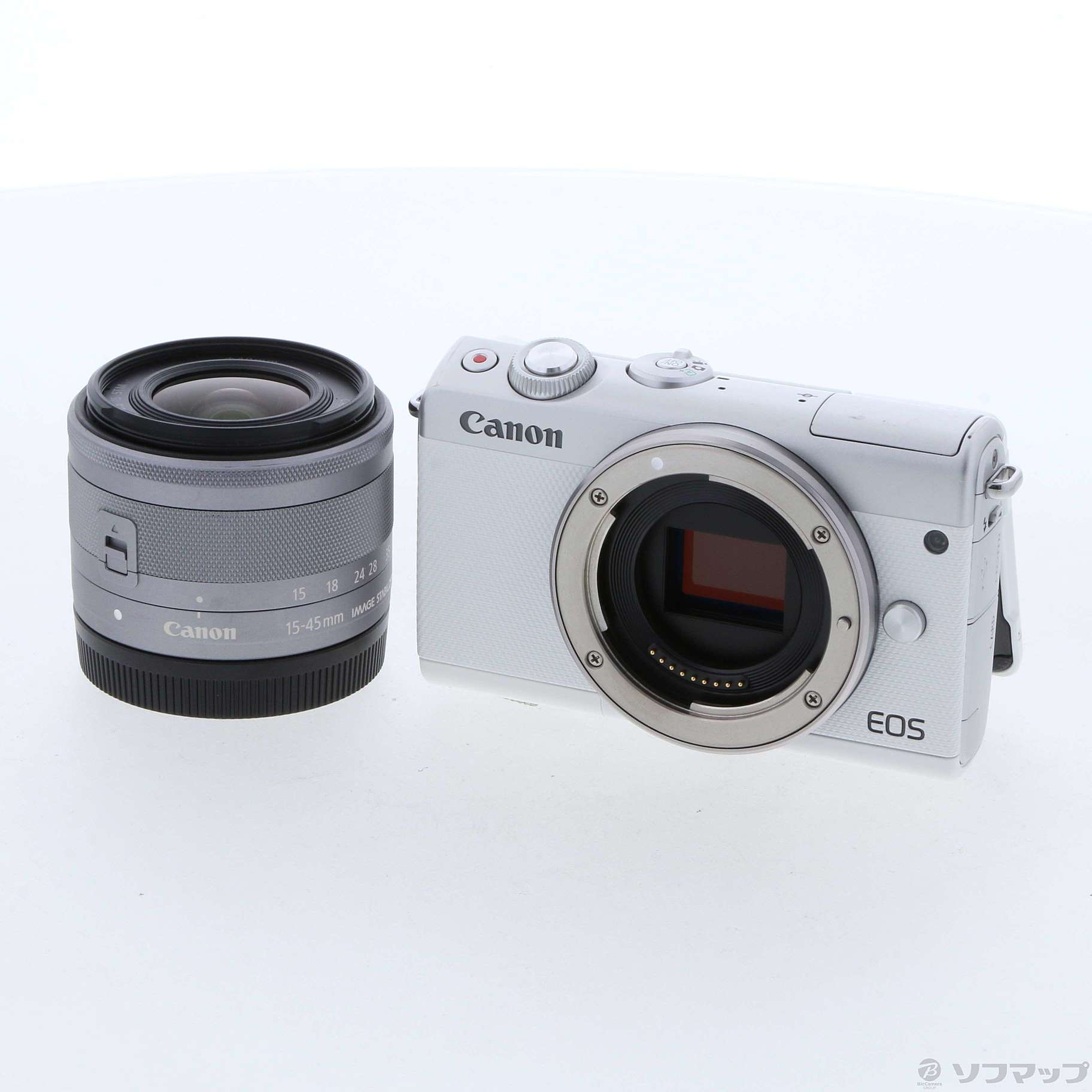 中古】EOS M100 EF-M15-45 IS STM レンズキット (ホワイト