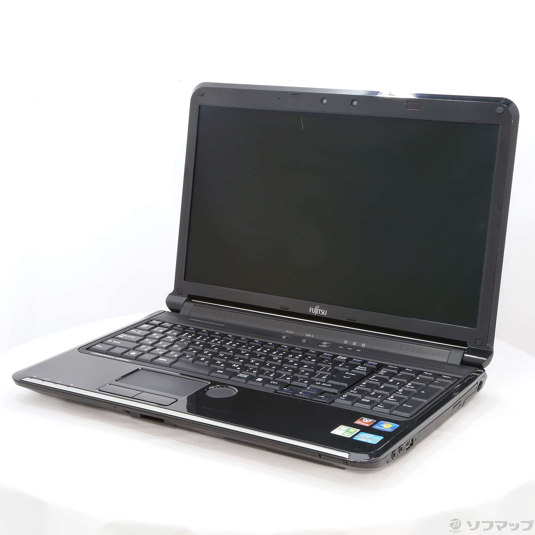 格安安心パソコン LIFEBOOK AH58／CM FMVA58CM シャイニーブラック