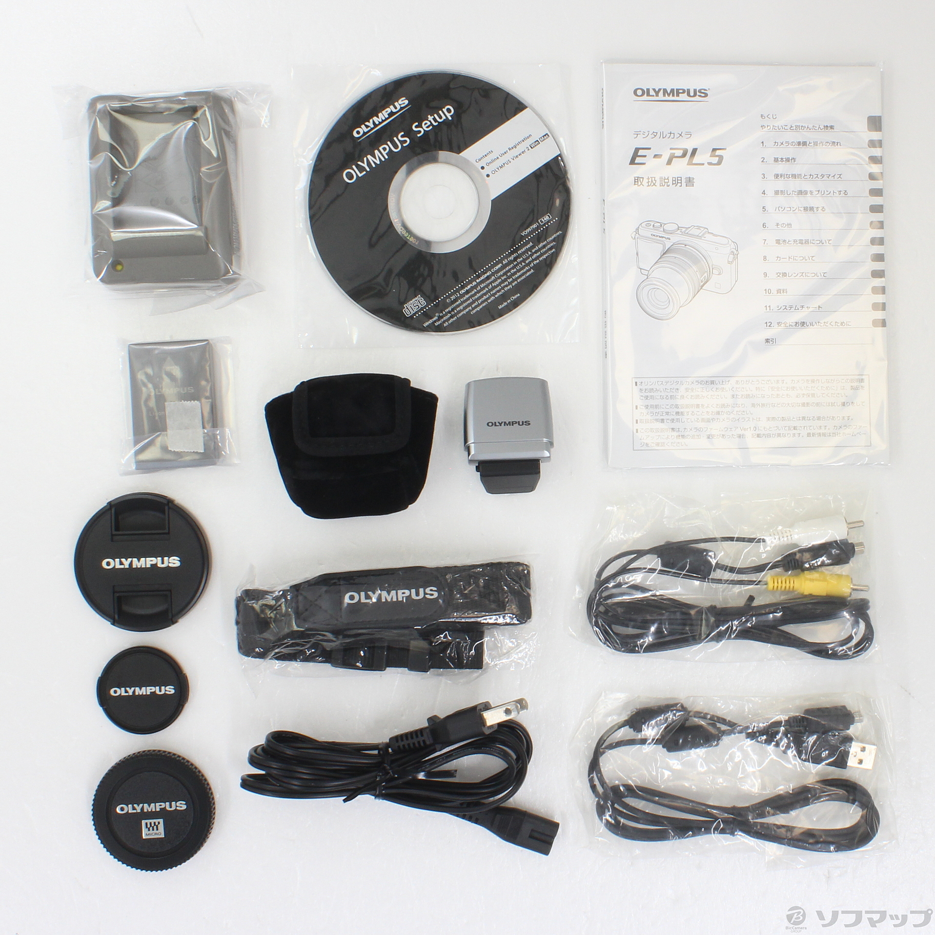 中古】PEN Lite E-PL5 ダブルズームキット ホワイト ◇02/08(火)値下げ