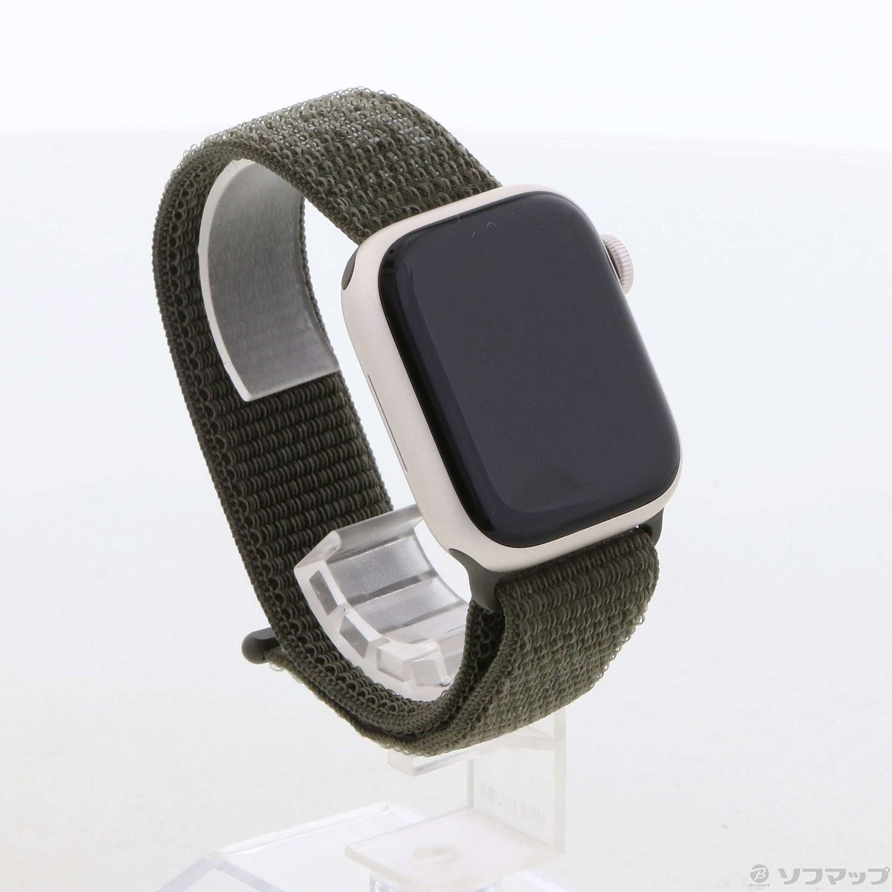 Apple Watch Series 7 Nike GPS 41mm スターライトアルミニウムケース カーゴカーキNikeスポーツループ