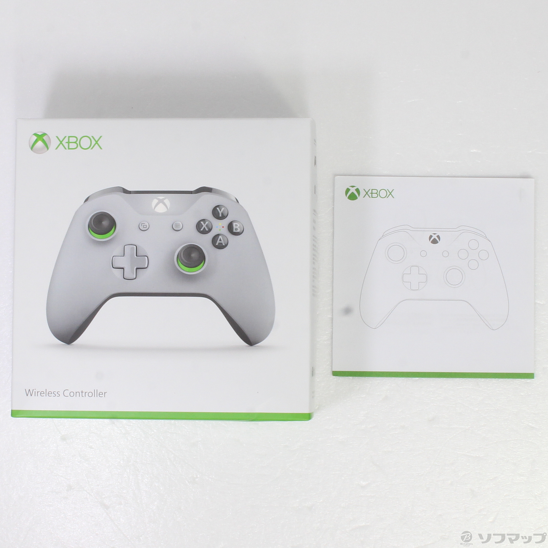 中古】Xbox ワイヤレス コントローラー グレー/グリーン