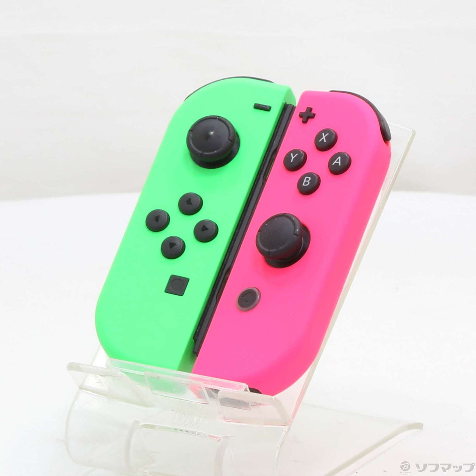 中古】JOY-CON (L) ネオングリーン／ (R) ネオンピンク 【Switch