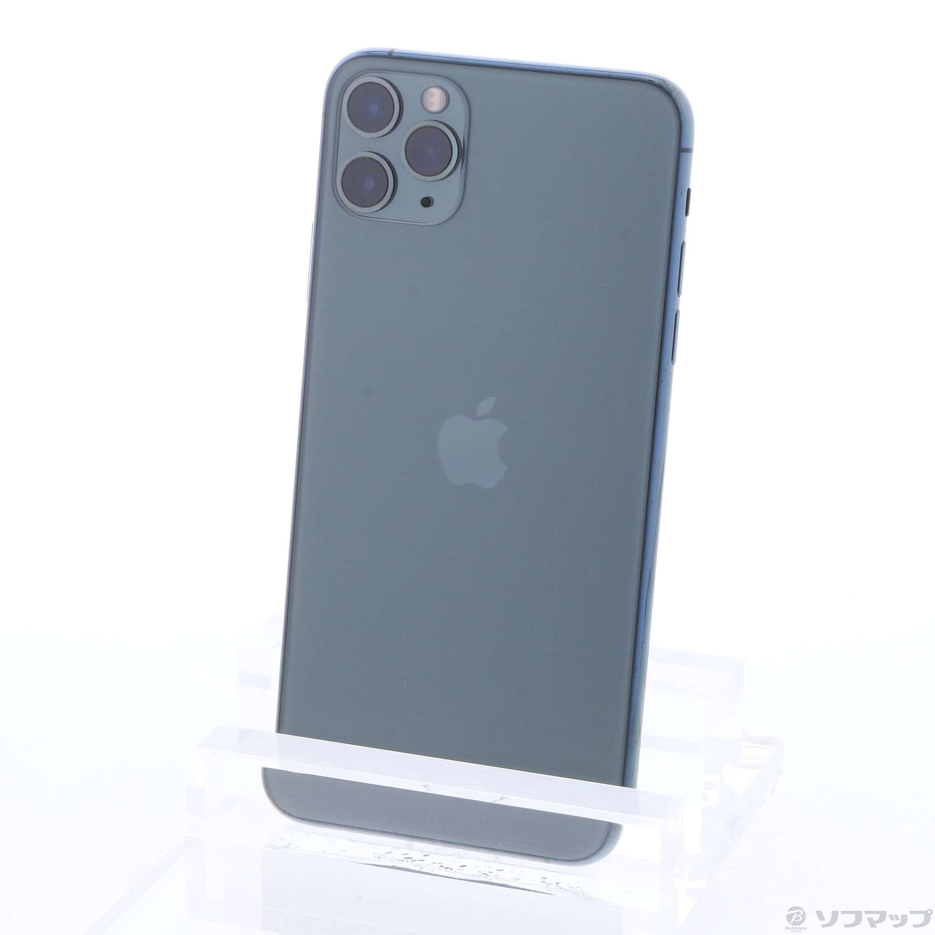 中古】iPhone11 Pro Max 256GB ミッドナイトグリーン MWHM2J／A SIM 