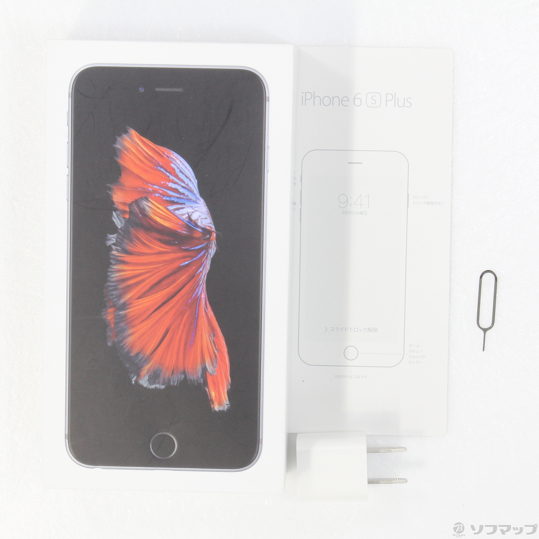 Apple - iPhone6s plus 128GB　スペースグレイ　 SIMフリー　未開封 中古】iPhone6s Plus 128GB スペースグレイ NKUD2J／A SIMフリー