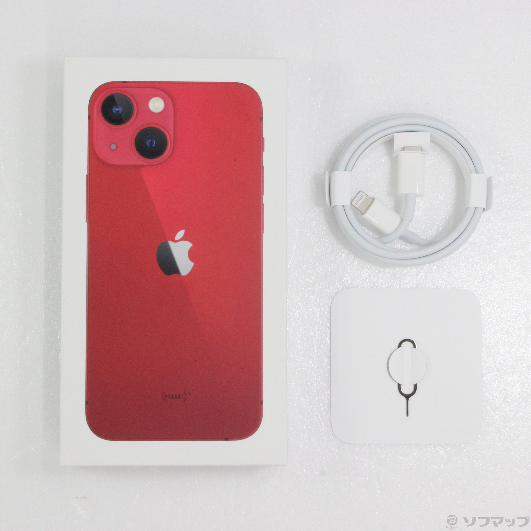 中古】iPhone13 mini 256GB プロダクトレッド MLJM3J／A SIMフリー 