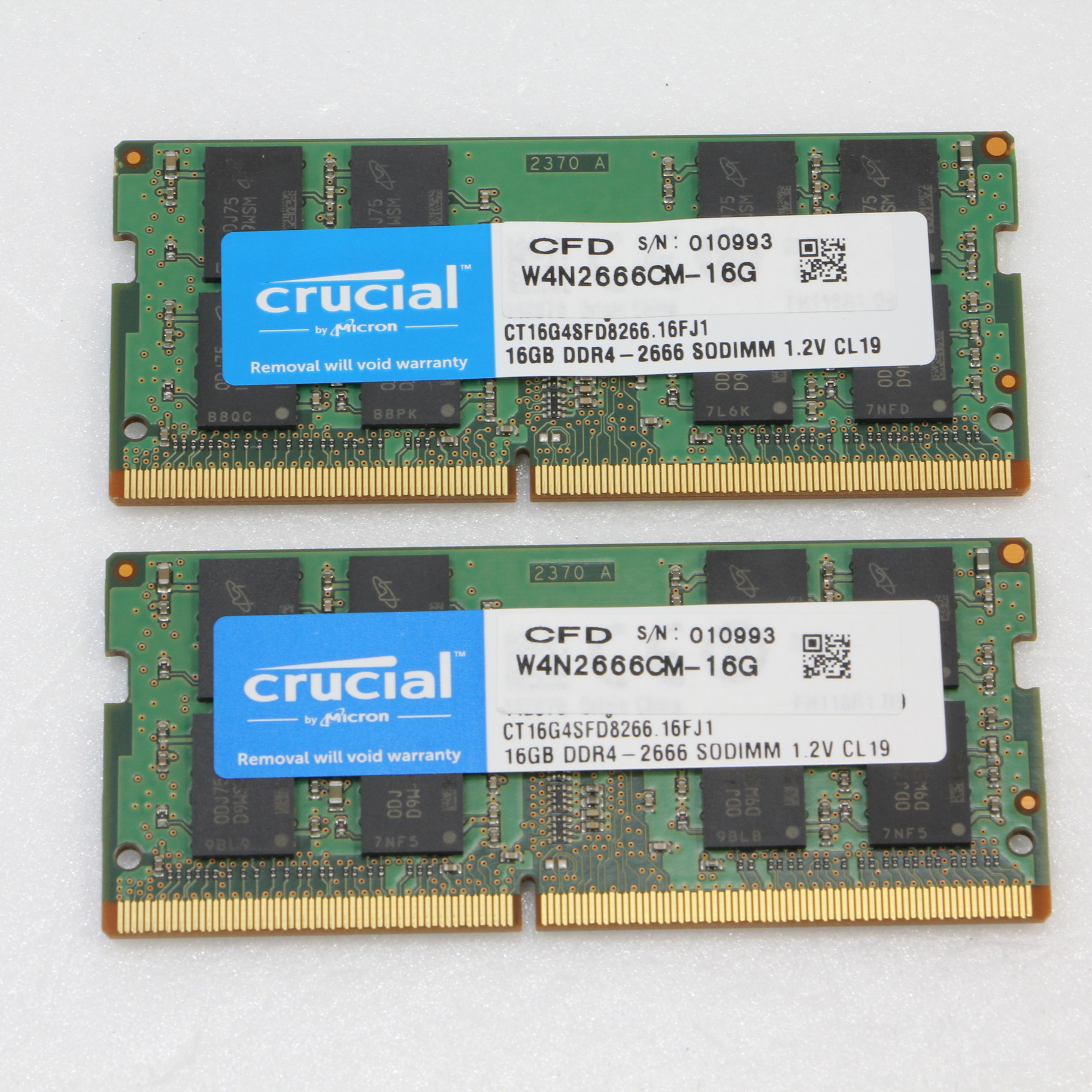 中古】260P SODIMM 32GB 16GB×2枚組 PC4-21300 DDR4-2666