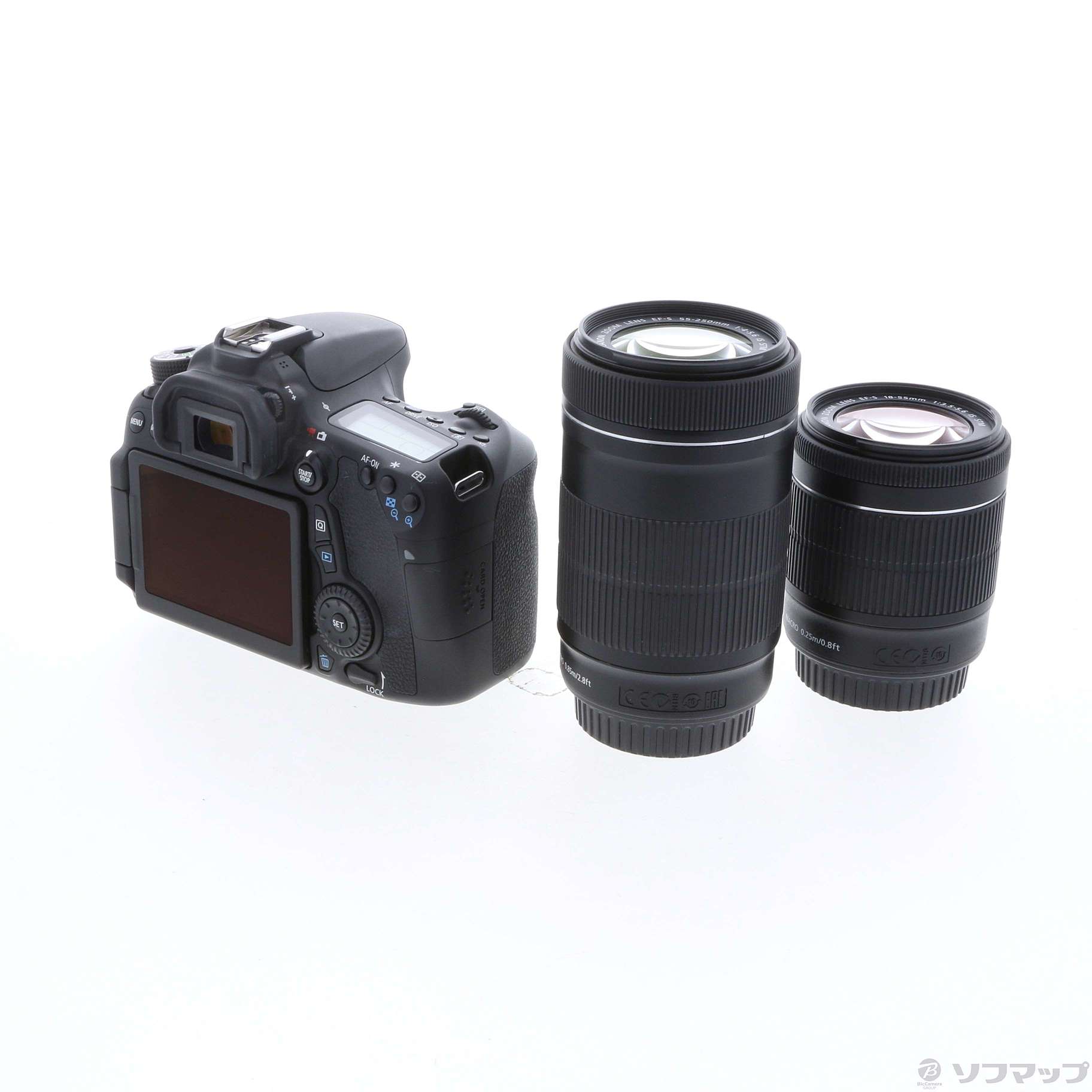 中古】EOS 70D(W) ダブルズームキット (2020万画素／SDXC