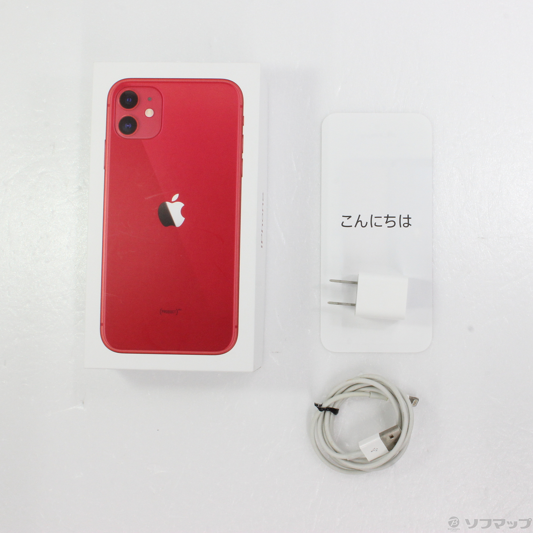 iPhone 11 (PRODUCT)RED 64 GB Softbank容量64GB - スマートフォン本体