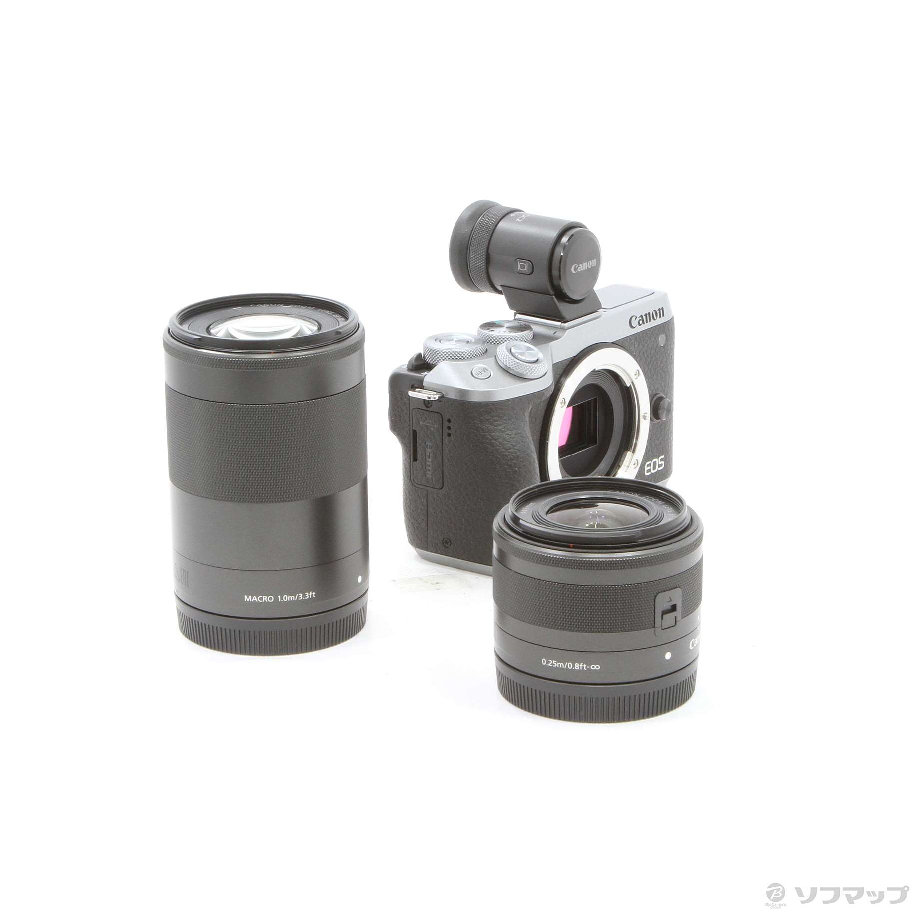 【中古】「非常に良い」Canon ミラーレス一眼カメラ EOS M6 Mark II ダブルズームEVFキット シルバー EOSM6MK2SL-WZEVFK 楽天市場】【中古】Canon ミラーレス一眼カメラ EOS M6 Mark II ダブル