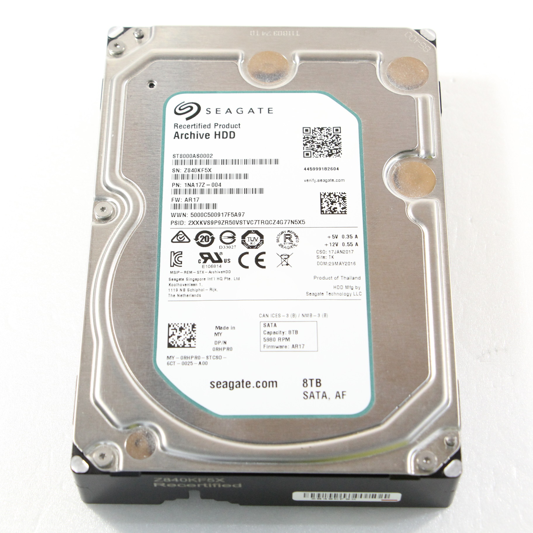 【中古】ST8000AS0002 [2133037402351] - リコレ！|ビックカメラグループ ソフマップの中古通販サイト