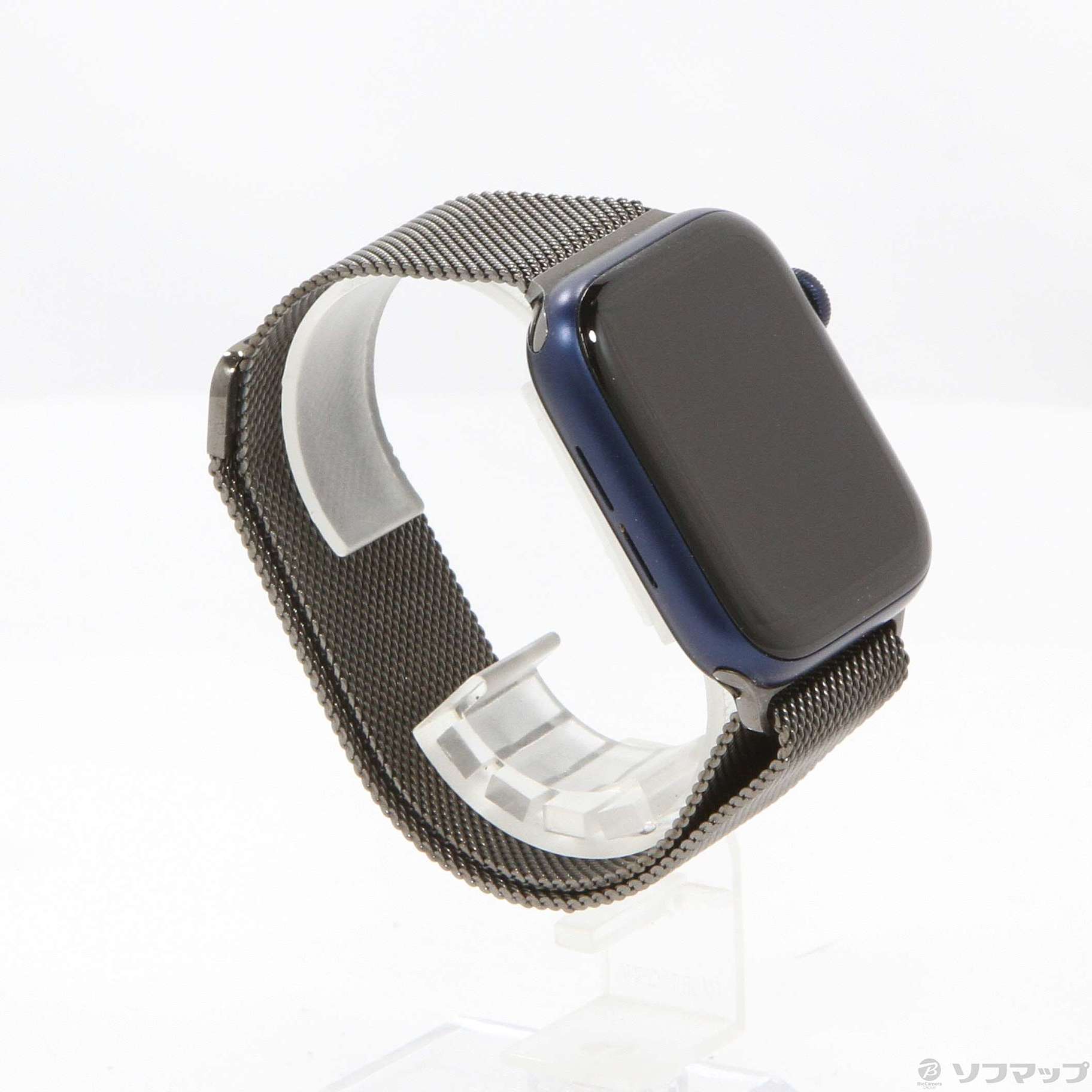 Apple Watch Series 6 GPS 44mm ブルーアルミニウムケース グラファイトステンレススチールミラネーゼループ
