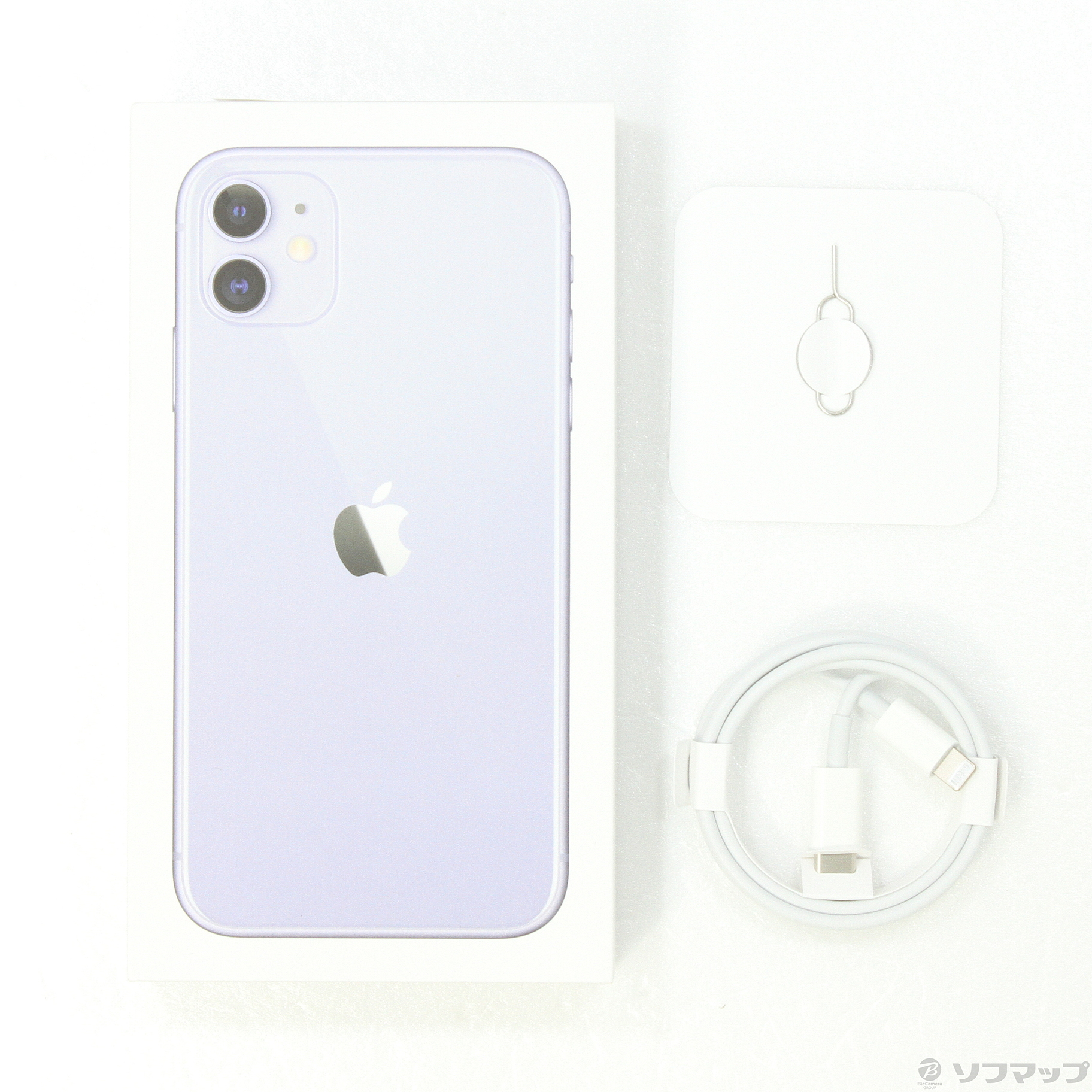 中古】iPhone11 64GB パープル MHDF3J／A SIMフリー [2133037460863