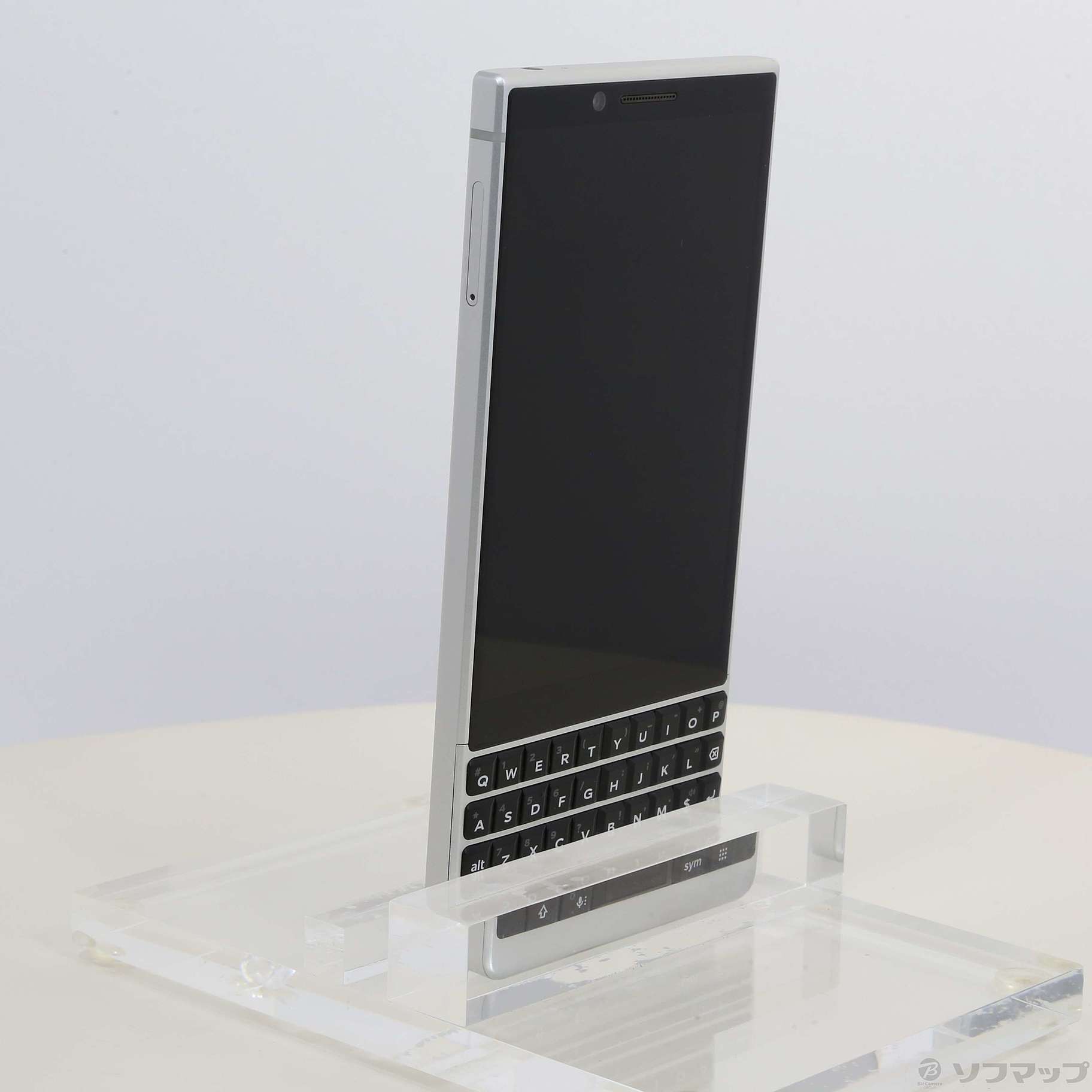中古】BlackBerry KEY2 64GB シルバー BBF-100-8 SIMフリー
