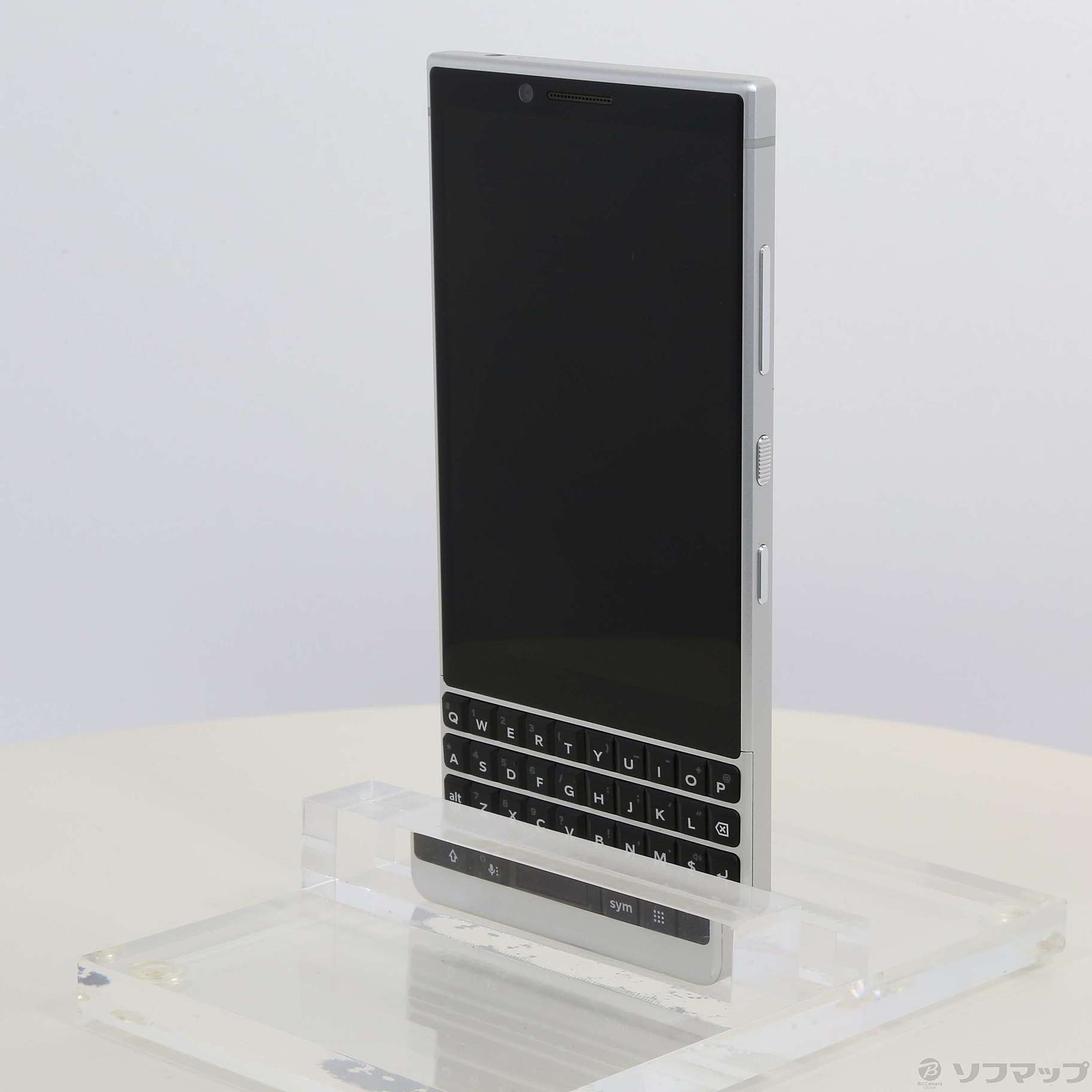 中古】BlackBerry KEY2 64GB シルバー BBF-100-8 SIMフリー