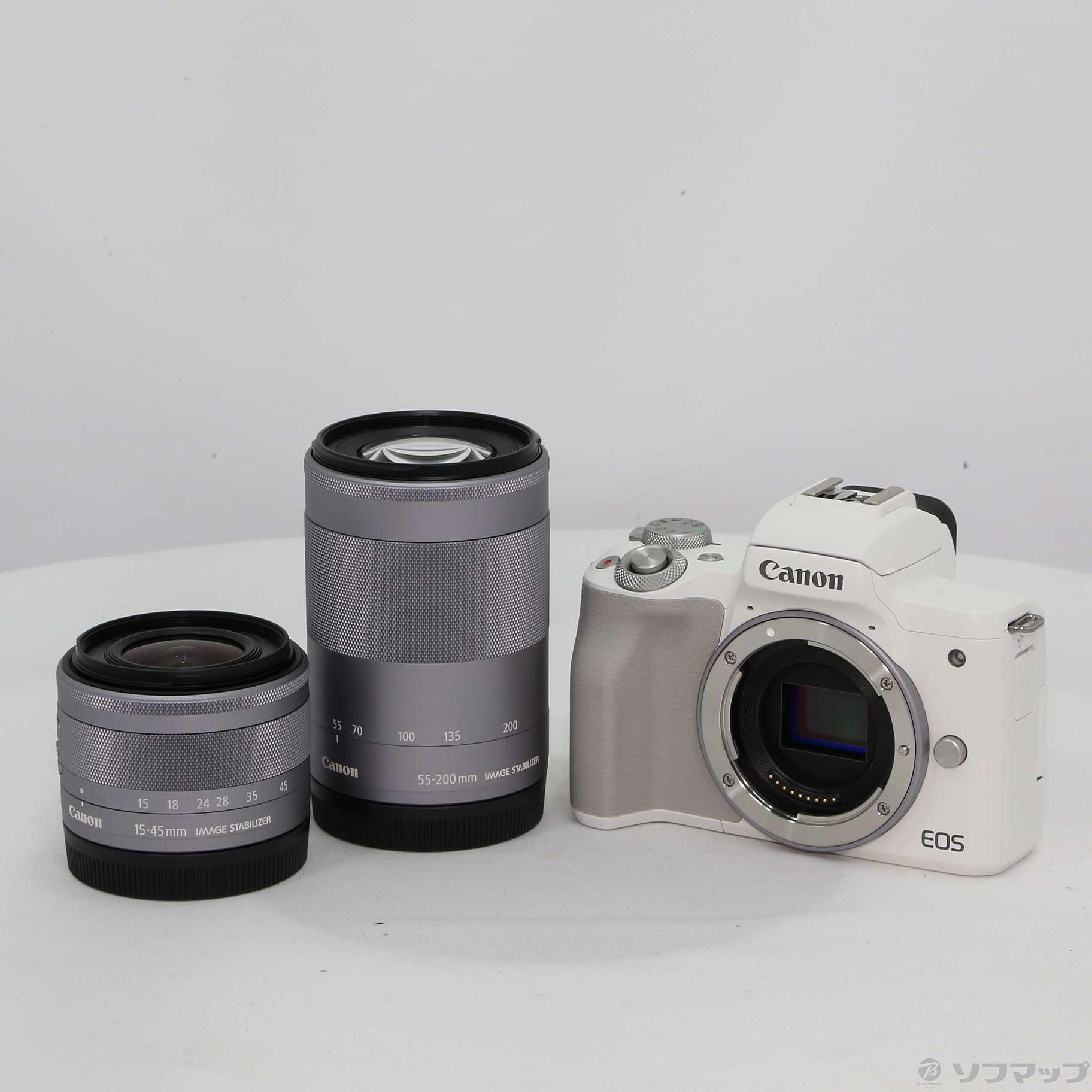 Canon EOS KISS M2 ダブルズームキット(ホワイト)-