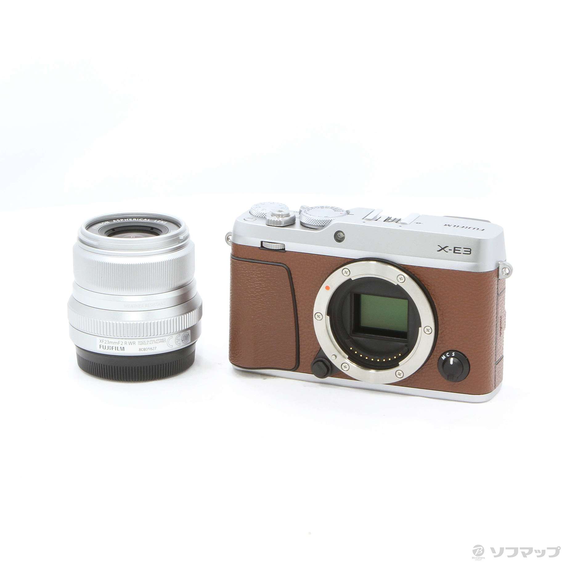 中古】X-E3 XF23mmF2 R WRレンズキット ブラウン [2133037601129
