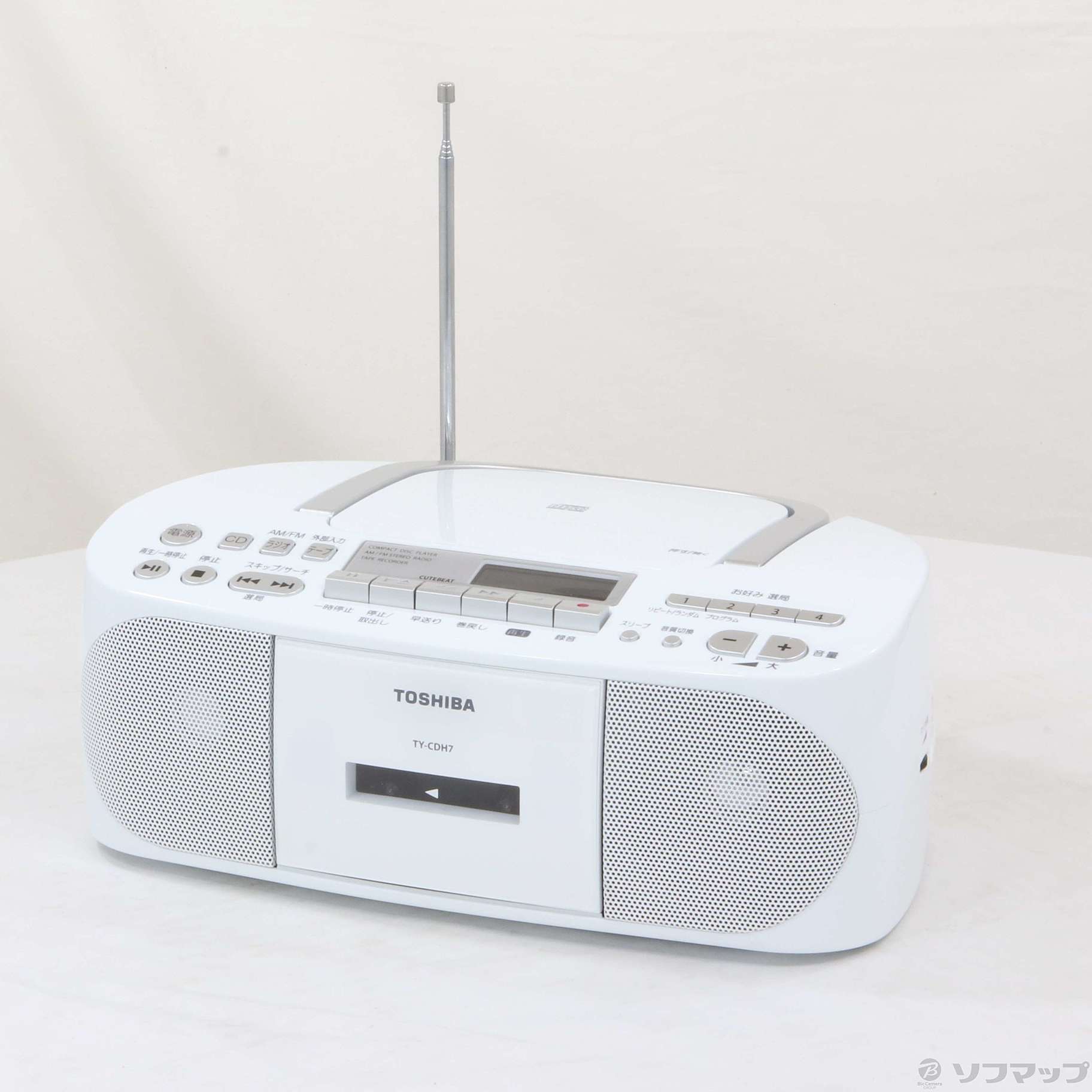 中古】CDラジオカセットレコーダー TY-CDH7 ホワイト [2133037616284 