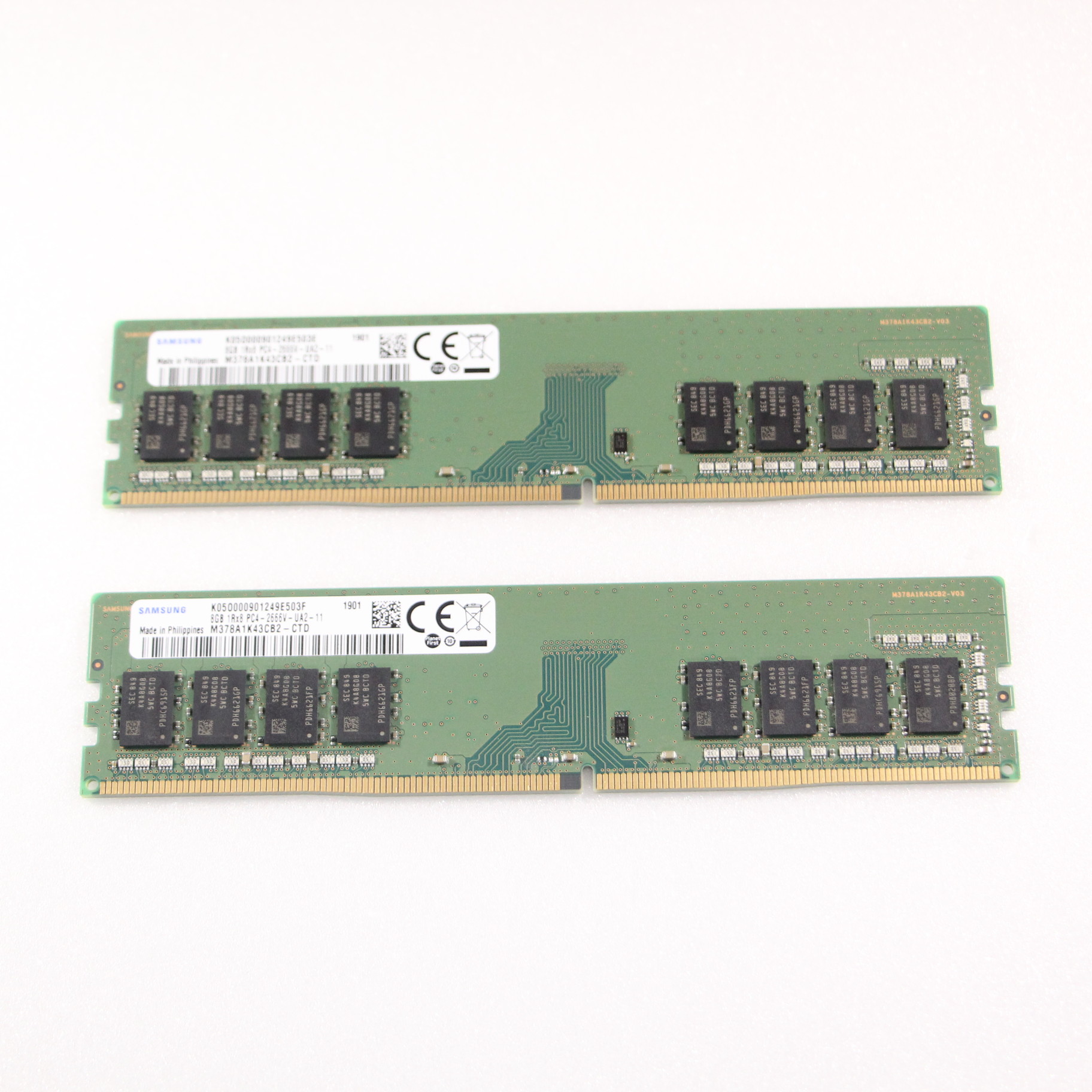 16GBメモリ RAM M378A1K43CB2-CTD 8GB×2枚