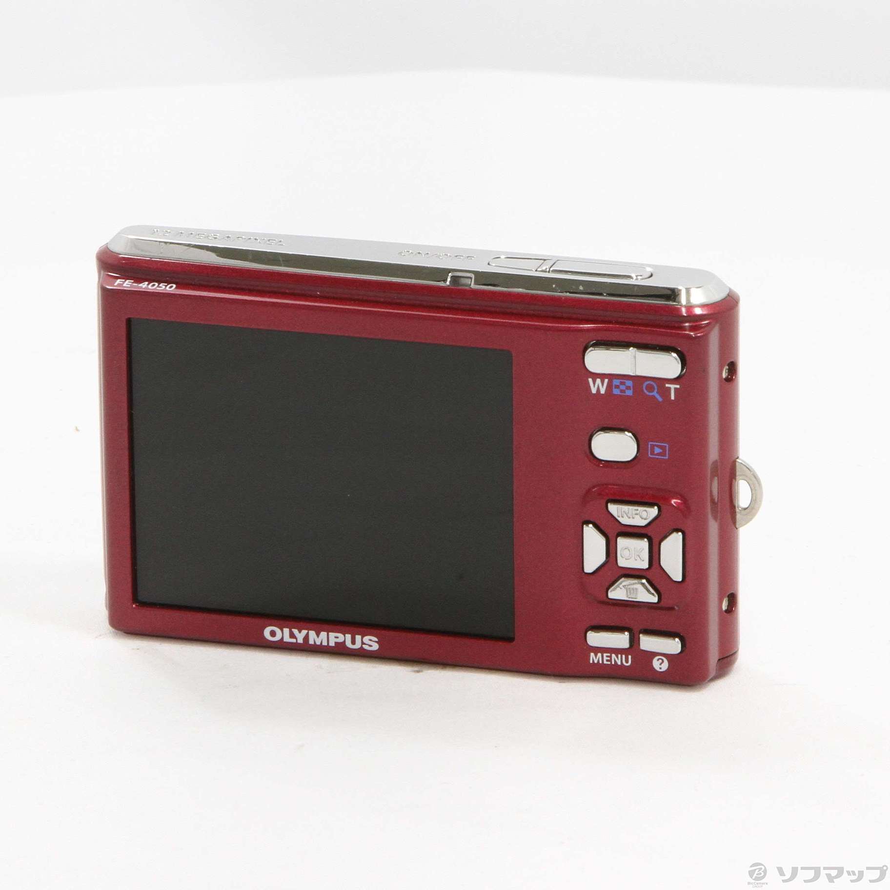 中古】CAMEDIA FE-4050 RED (1200万画素／4倍／レッド／SDHC