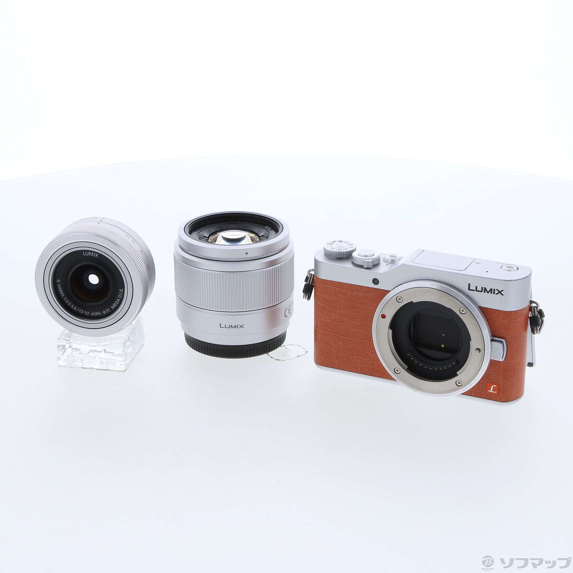 中古】LUMIX DC-GF9W-D ダブルレンズキット オレンジ [2133037741955