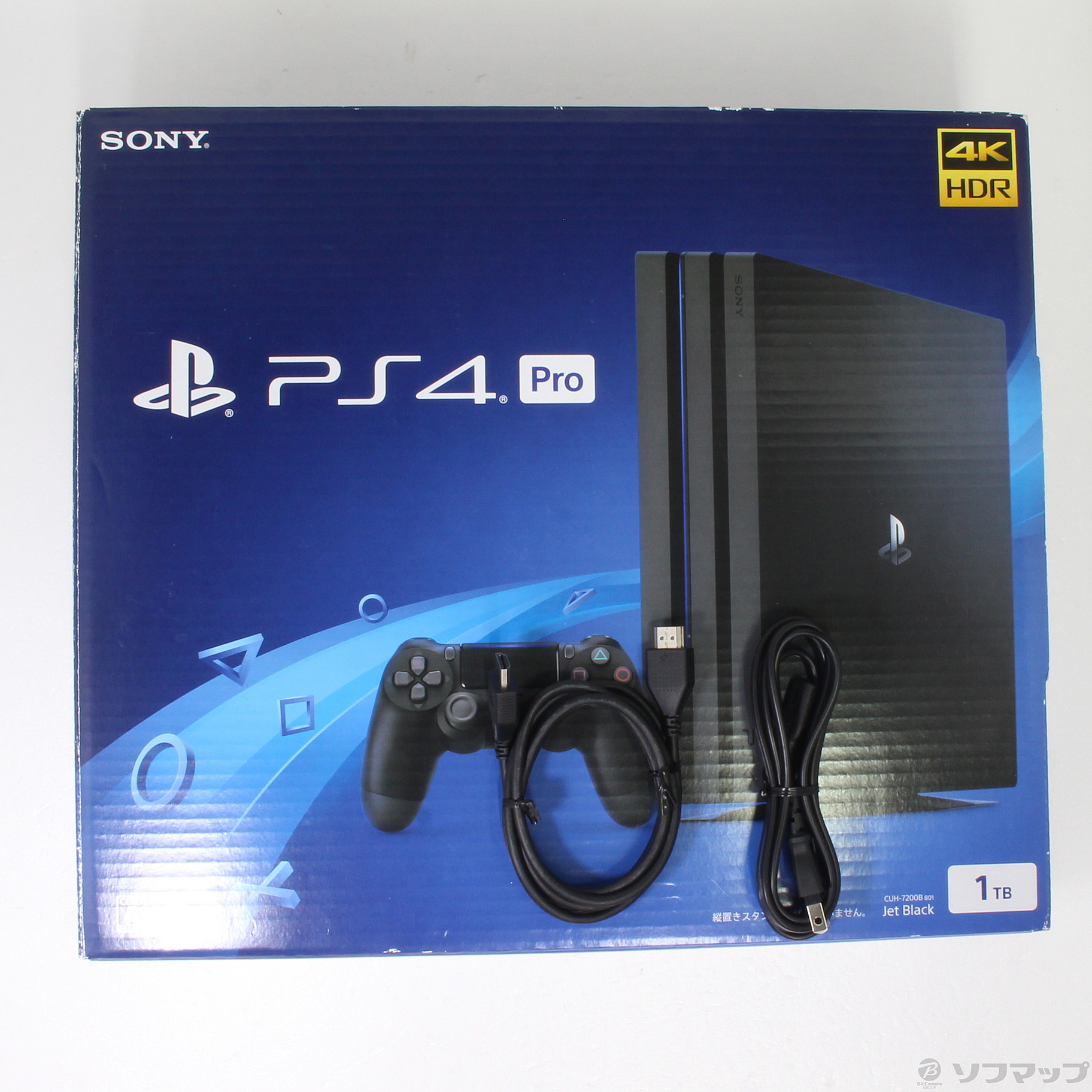 中古】PlayStation 4 Pro ジェット・ブラック 1TB CUH-7200BB01 [2133037810989] -  リコレ！|ビックカメラグループ ソフマップの中古通販サイト