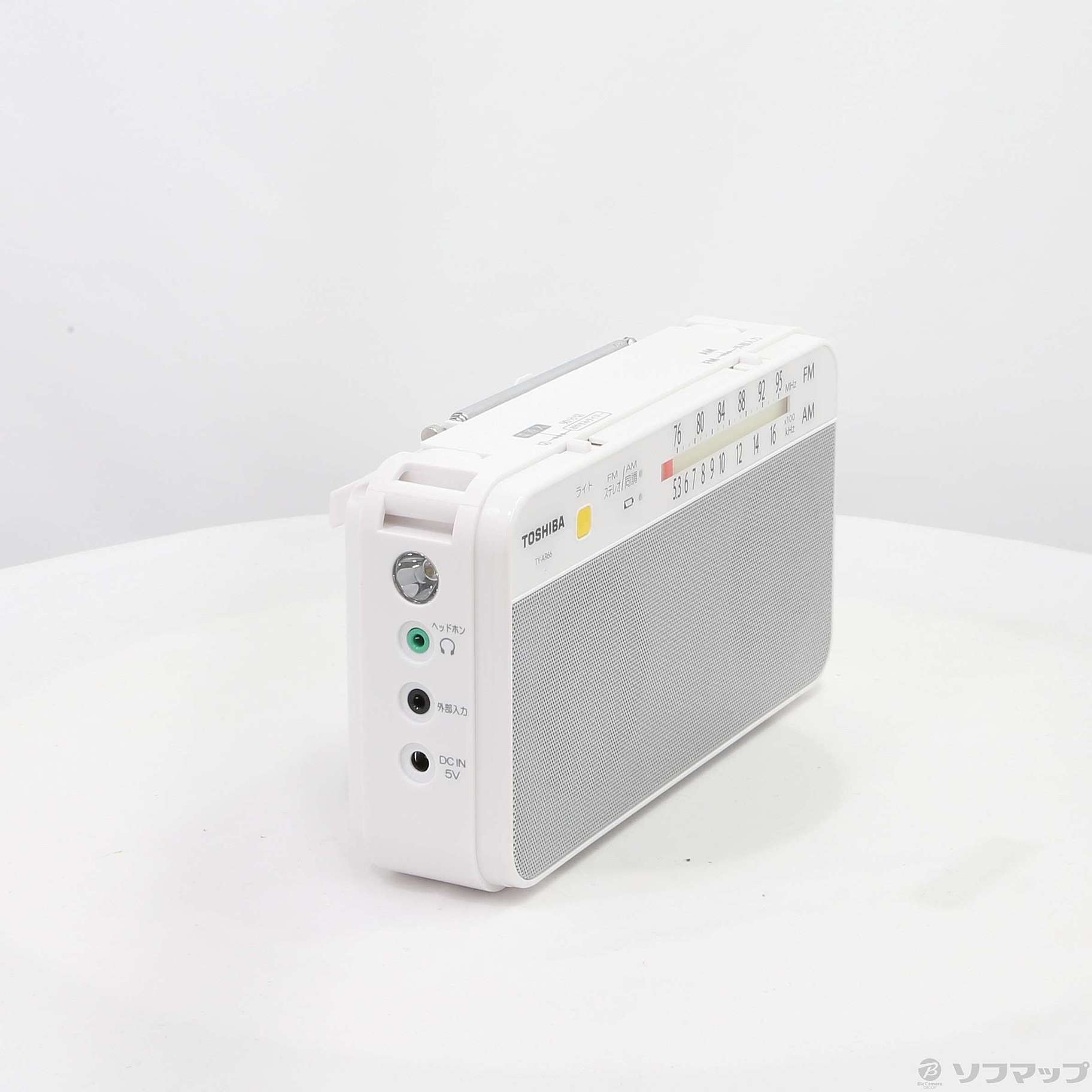 東芝AM FMステレオラジオ TY-AR66 ホワイト - ラジオ・コンポ