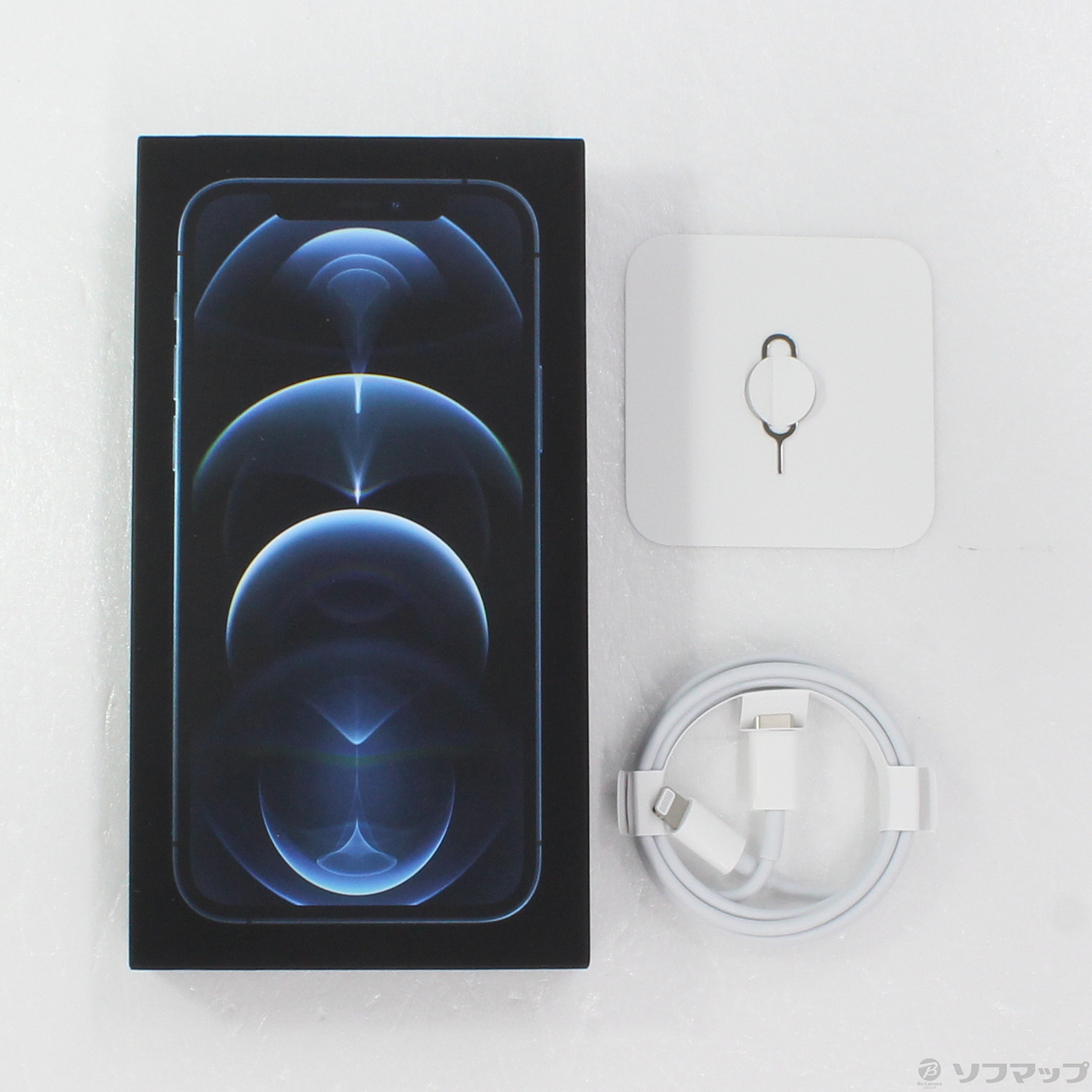 中古】iPhone12 Pro 128GB パシフィックブルー MGM83J／A SIM