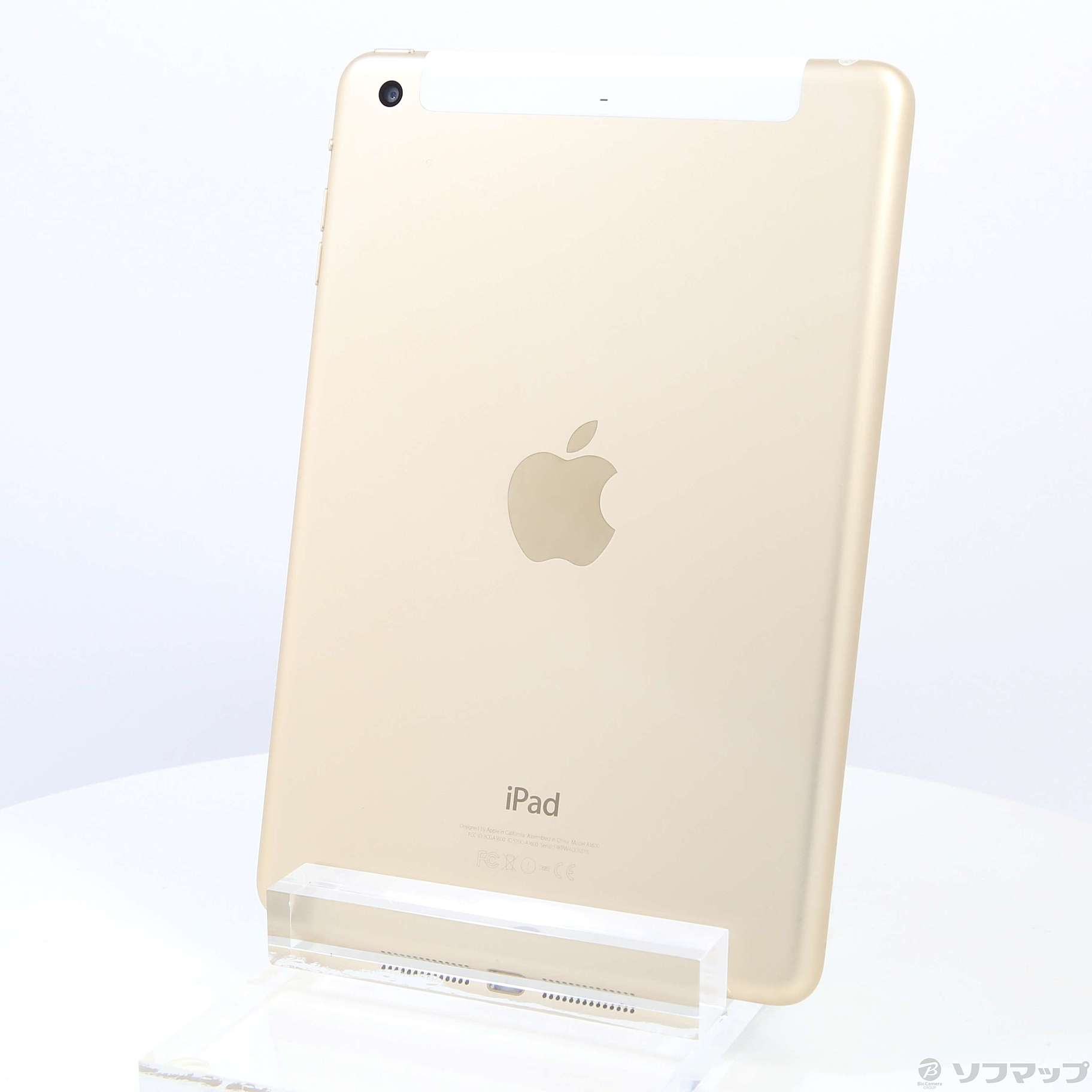 最安iPad mini3 64GB SIMフリー ゴールド 本体 #40412 iPad本体