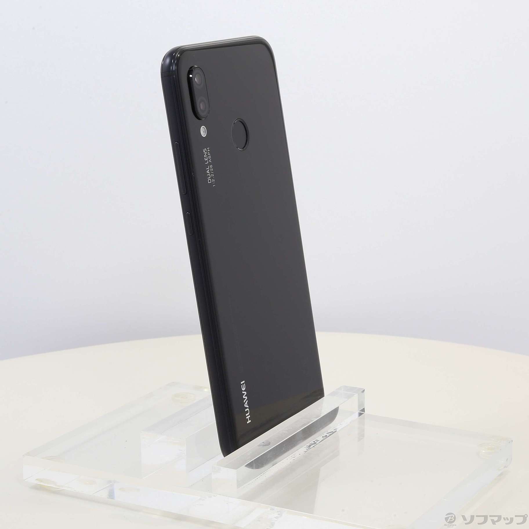 中古】HUAWEI P20 lite 32GB ミッドナイトブラック HWU34SKU UQ mobile