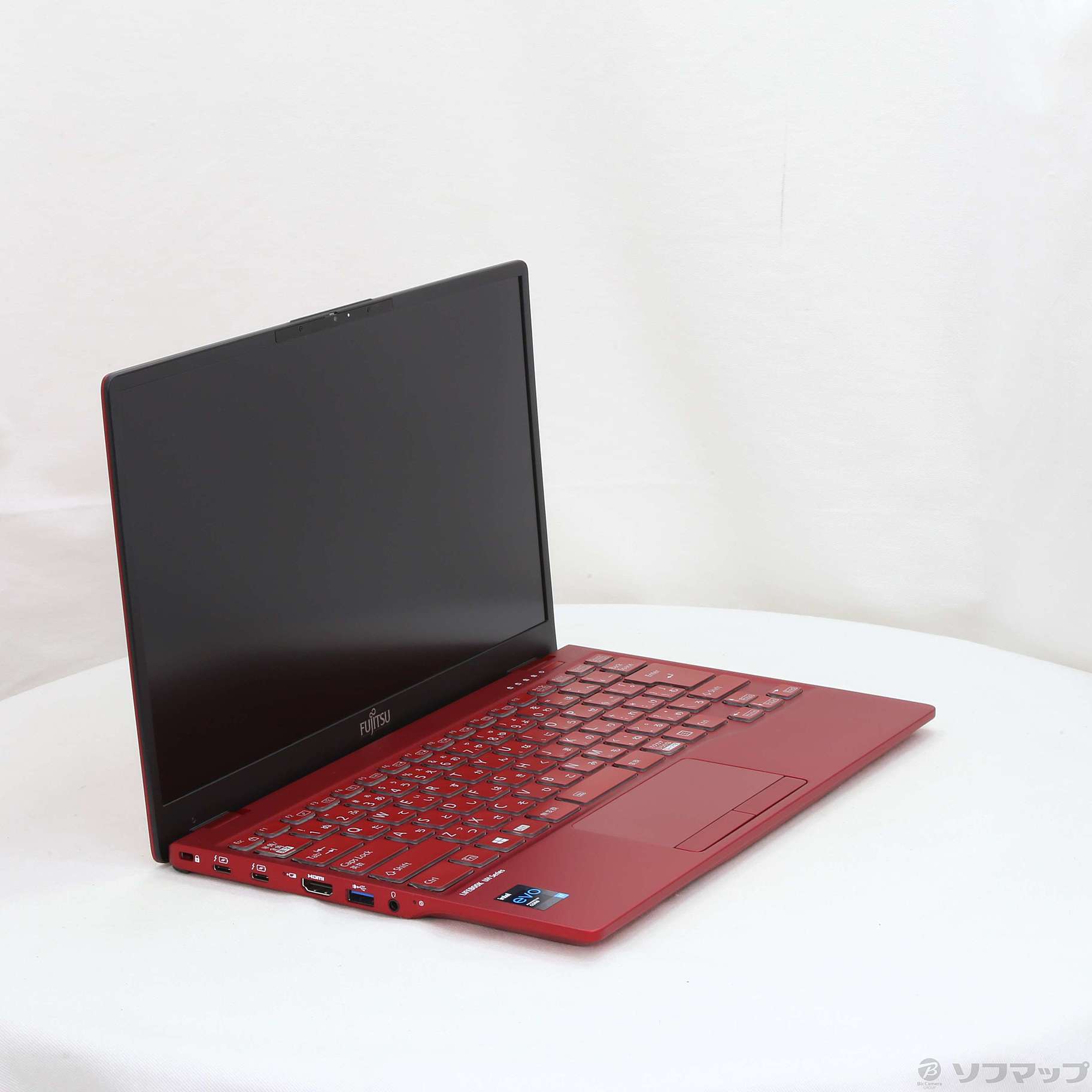 中古】〔展示品〕 LIFEBOOK UH90／F3 FMVU90F3R ガーネットレッド ◇07