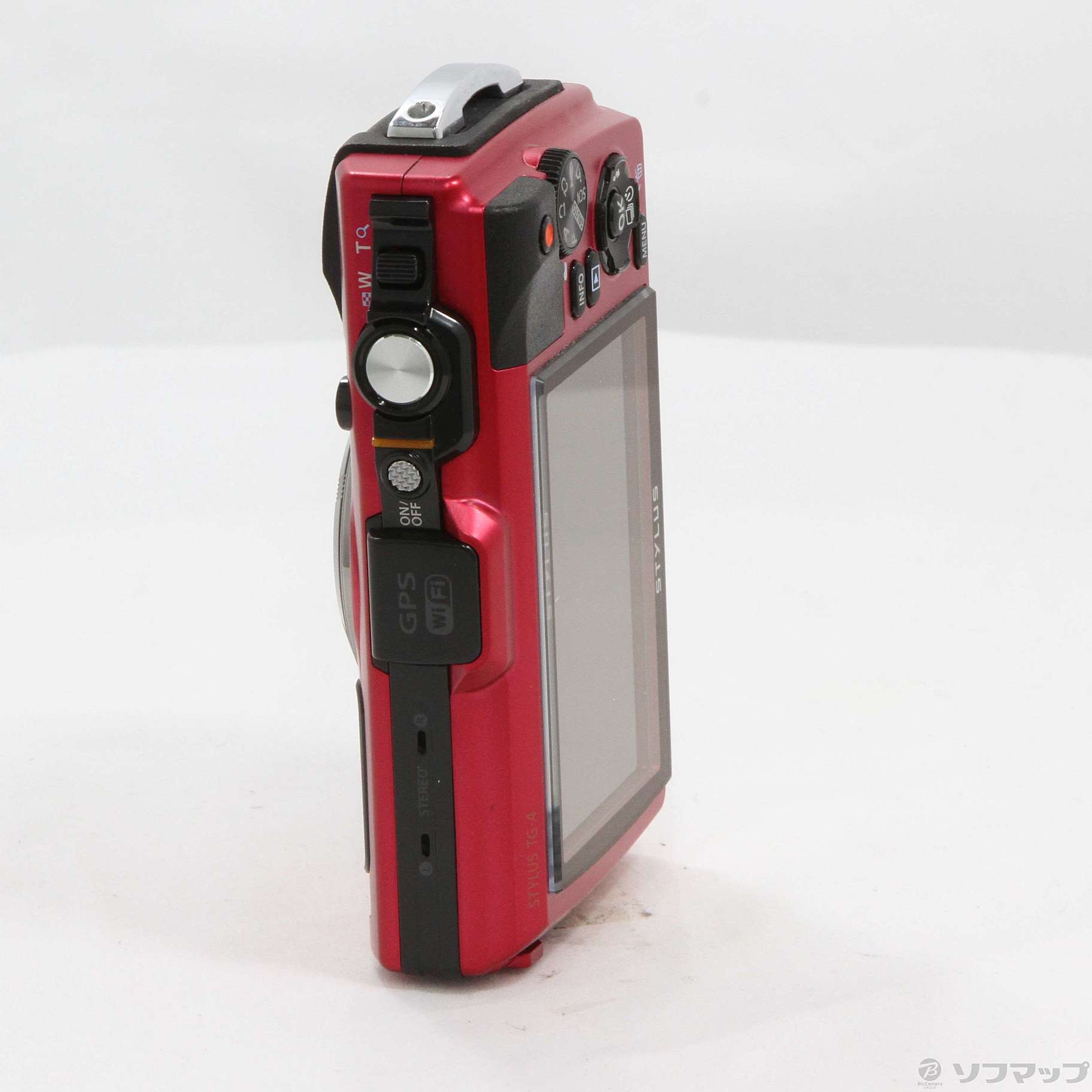 中古】OLYMPUS STYLUS TG-4 RED Tough (4倍／防水／SDXC／レッド ...