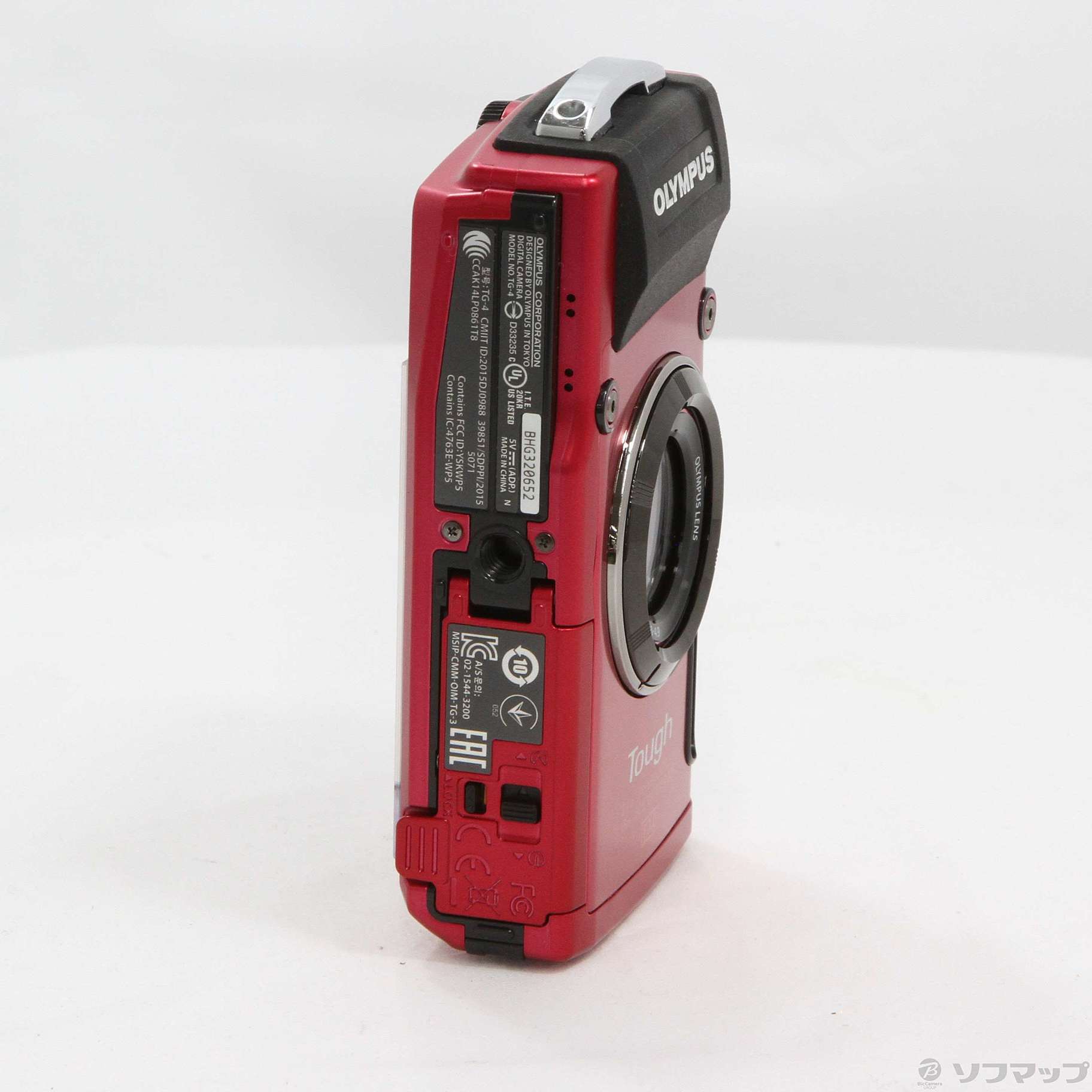 中古】OLYMPUS STYLUS TG-4 RED Tough (4倍／防水／SDXC／レッド ...